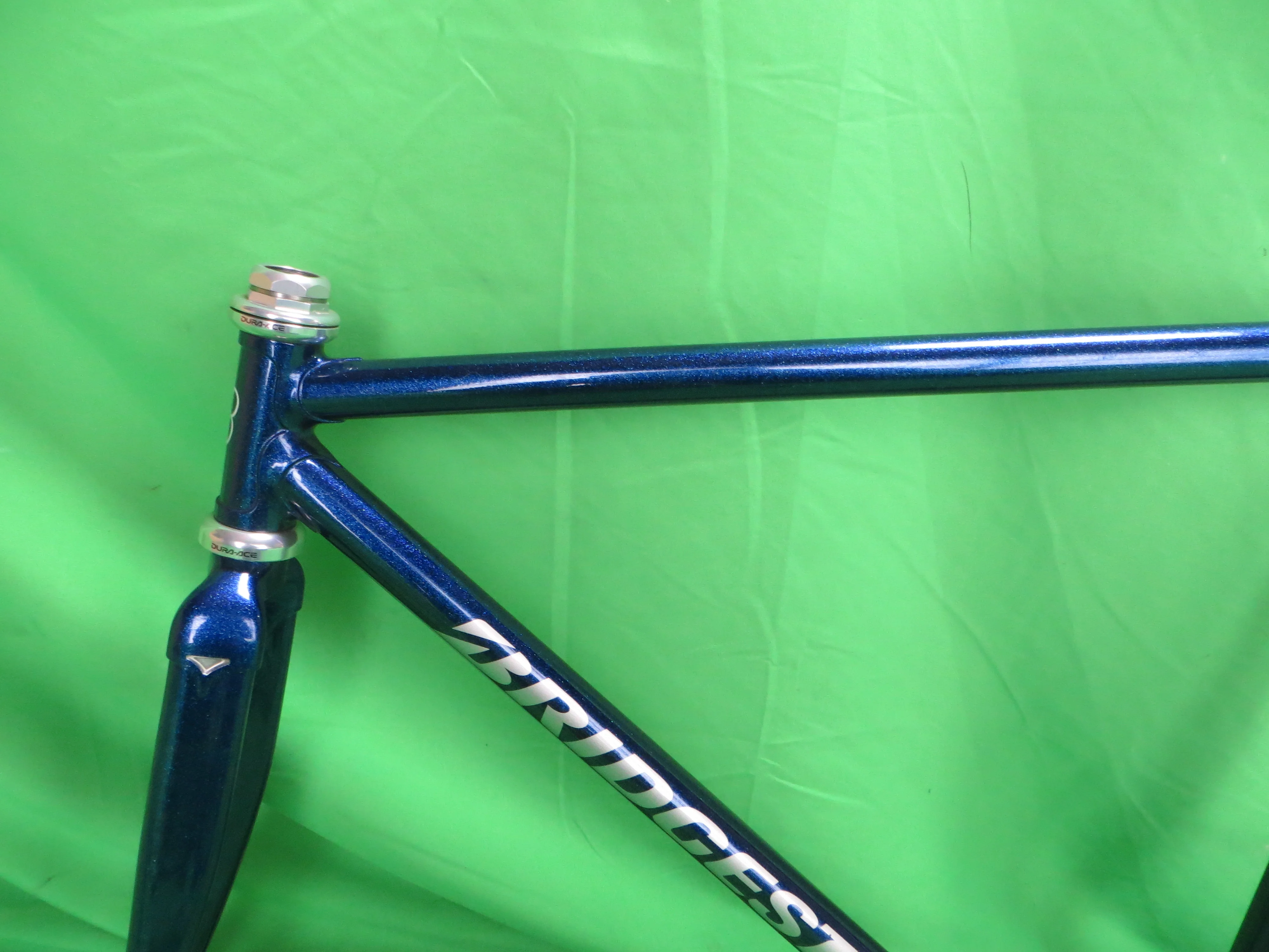 Bridgestone Columbus Max Fork // Deep Blue Metallic with Super Fine Blue Flake // 49.5cm - Image 5
