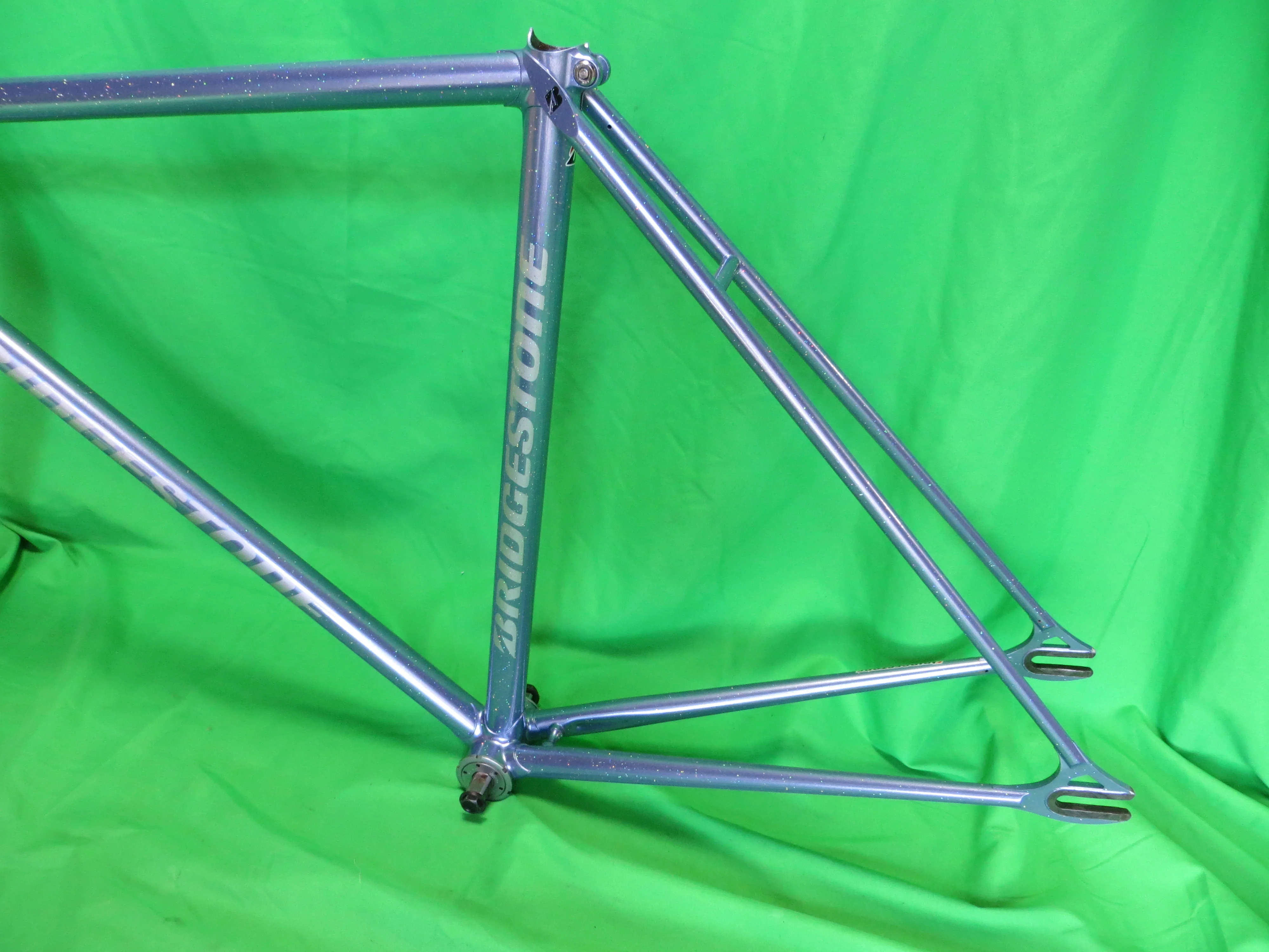 Bridgestone Columbus Max Fork // Grayish Lavender with Rainbow Flake // 49.5cm - Image 8