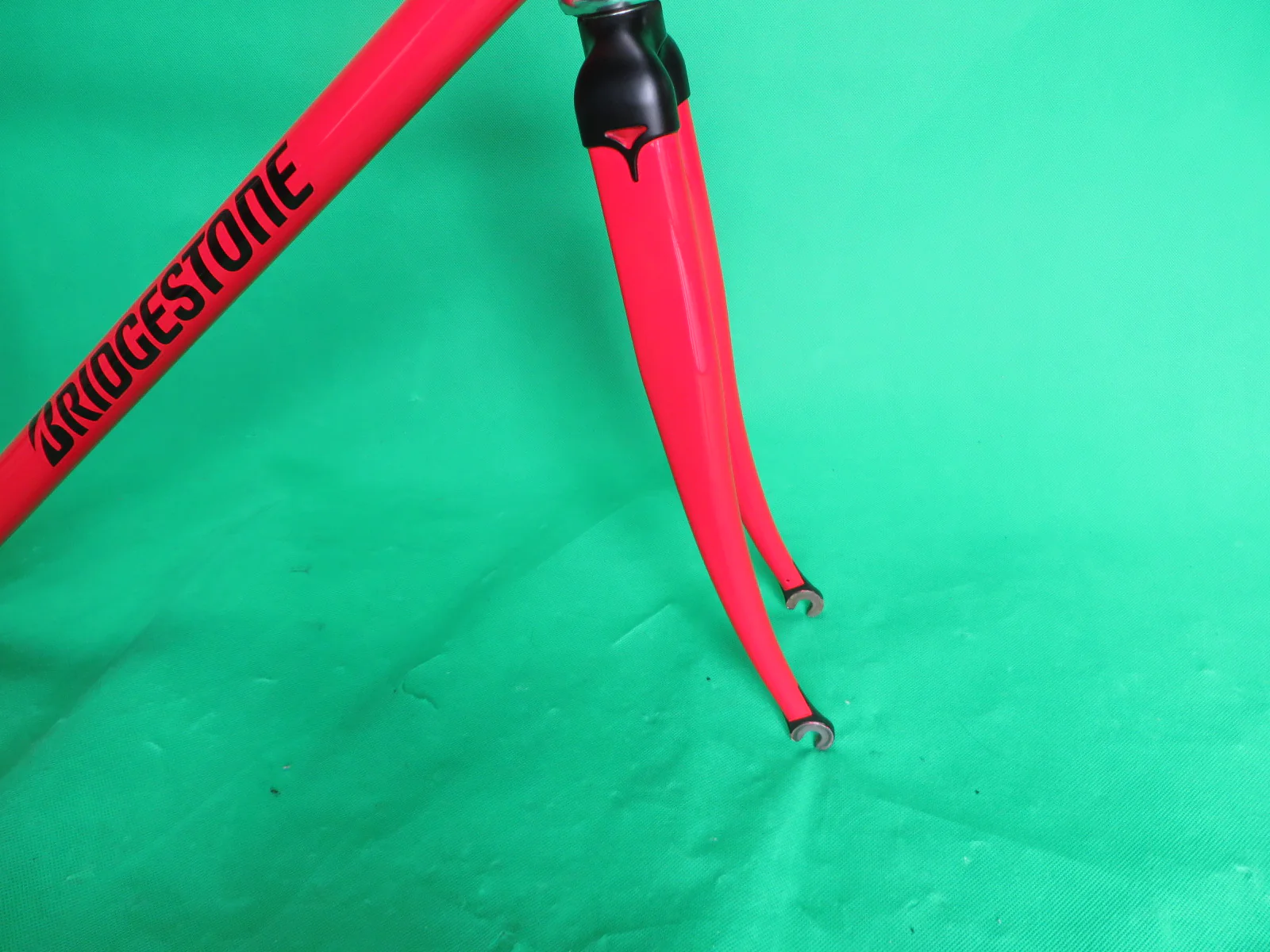 Bridgestone Columbus Max Fork / Kaisei 8630R // Red / Matte Black Lugs / // 50cm - Image 10