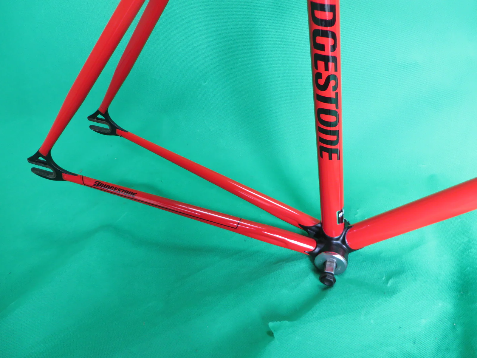 Bridgestone Columbus Max Fork / Kaisei 8630R // Red / Matte Black Lugs / // 50cm - Image 13