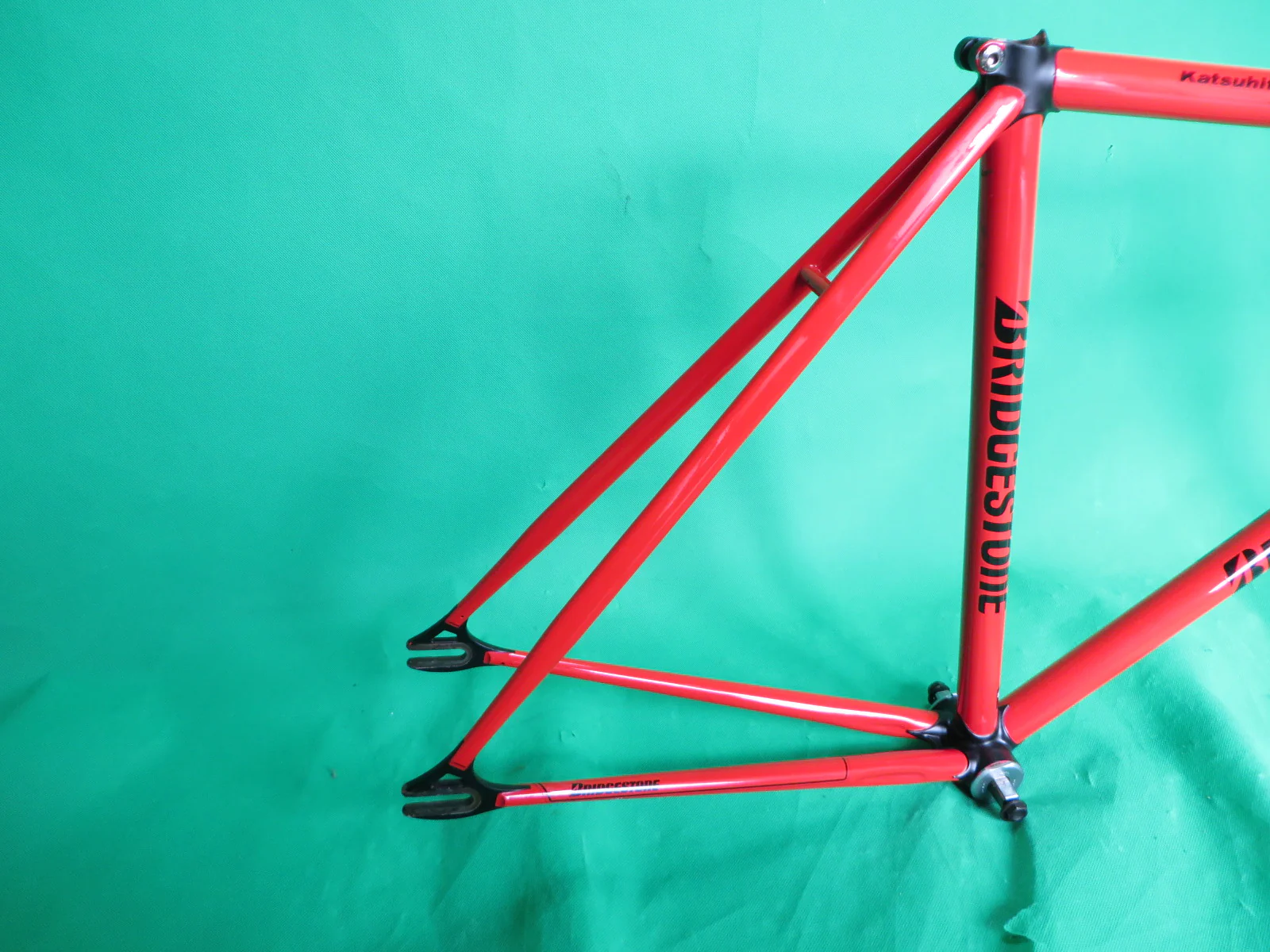 Bridgestone Columbus Max Fork / Kaisei 8630R // Red / Matte Black Lugs / // 50cm - Image 14