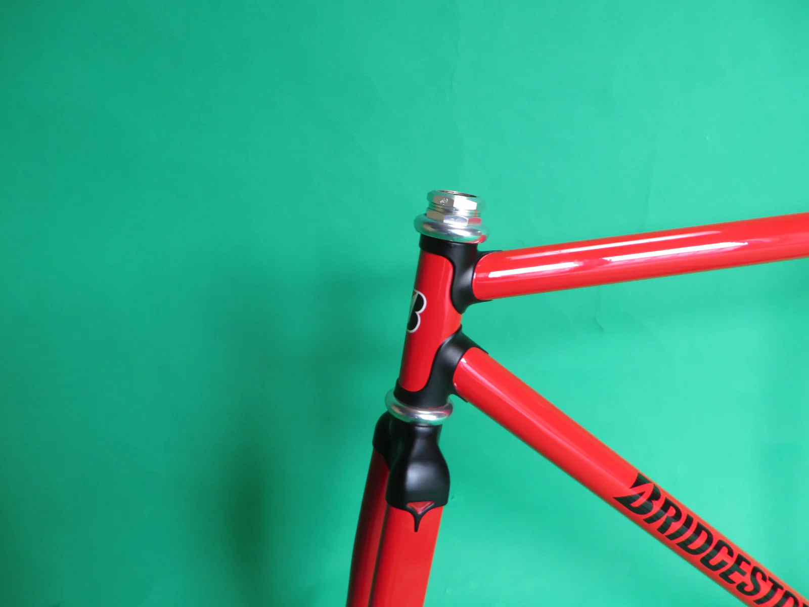 Bridgestone Columbus Max Fork / Kaisei 8630R // Red / Matte Black Lugs / // 50cm - Image 2
