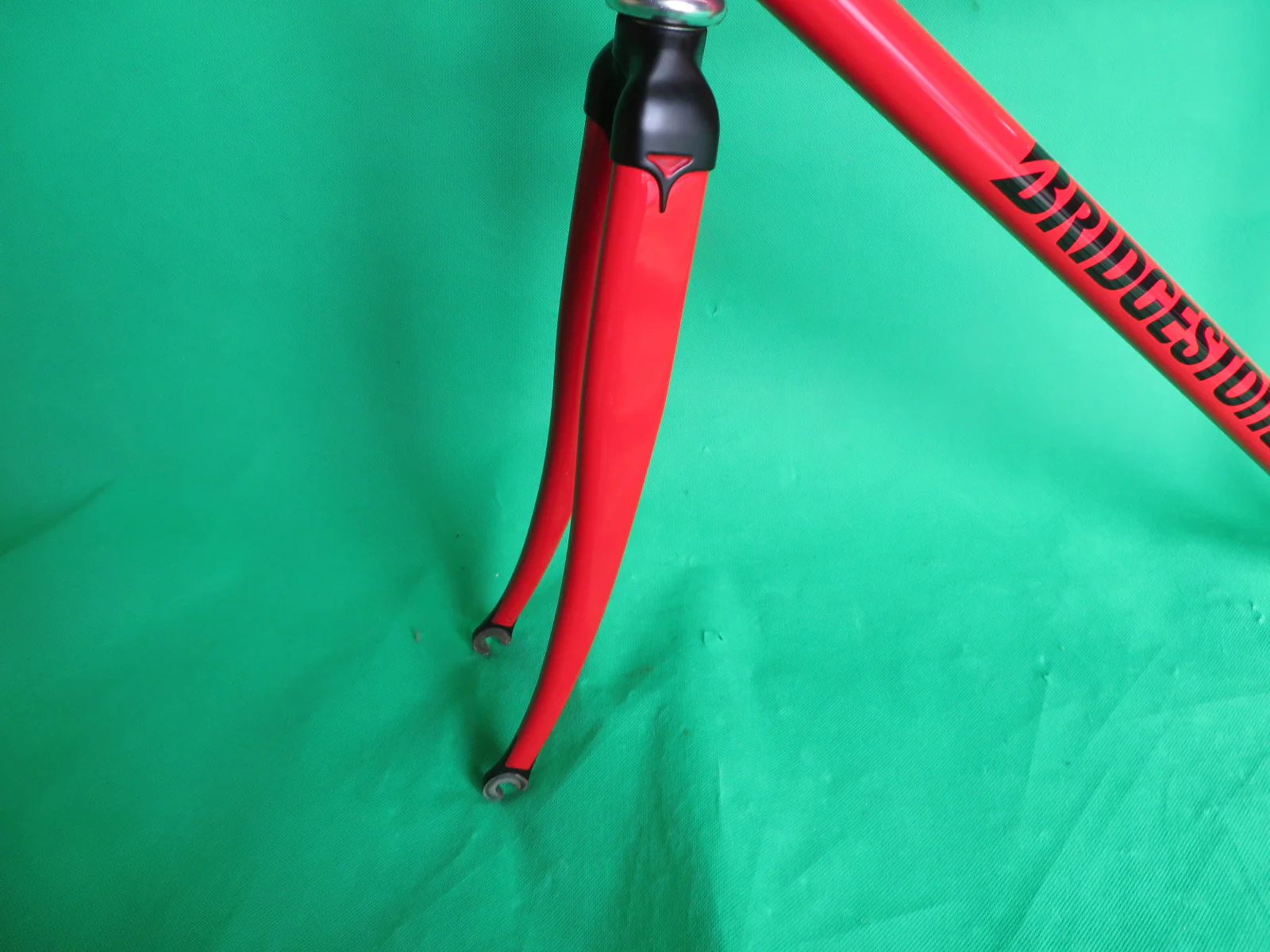 Bridgestone Columbus Max Fork / Kaisei 8630R // Red / Matte Black Lugs / // 50cm - Image 3