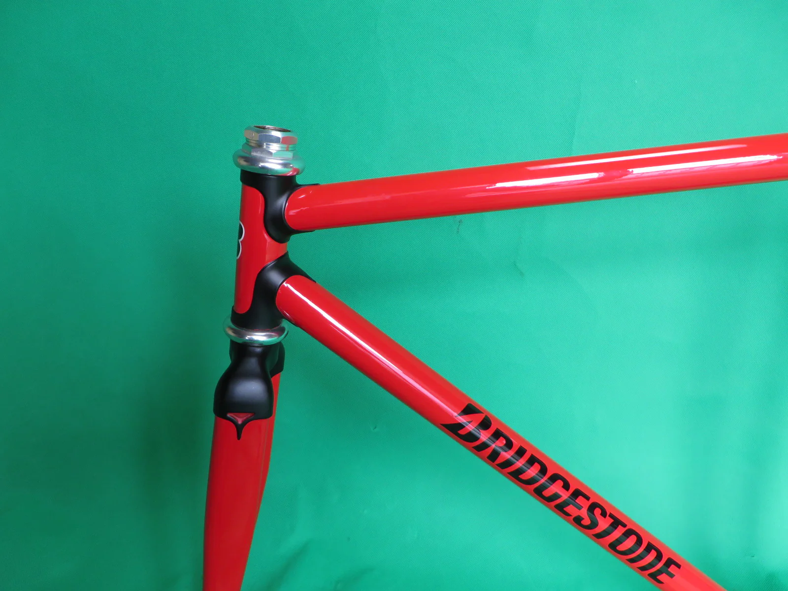 Bridgestone Columbus Max Fork / Kaisei 8630R // Red / Matte Black Lugs / // 50cm - Image 4