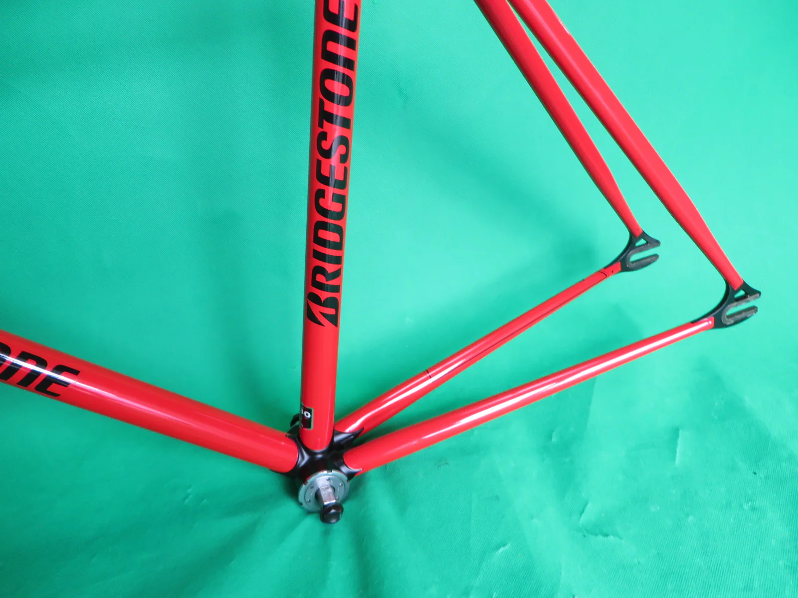 Bridgestone Columbus Max Fork / Kaisei 8630R // Red / Matte Black Lugs / // 50cm - Image 7