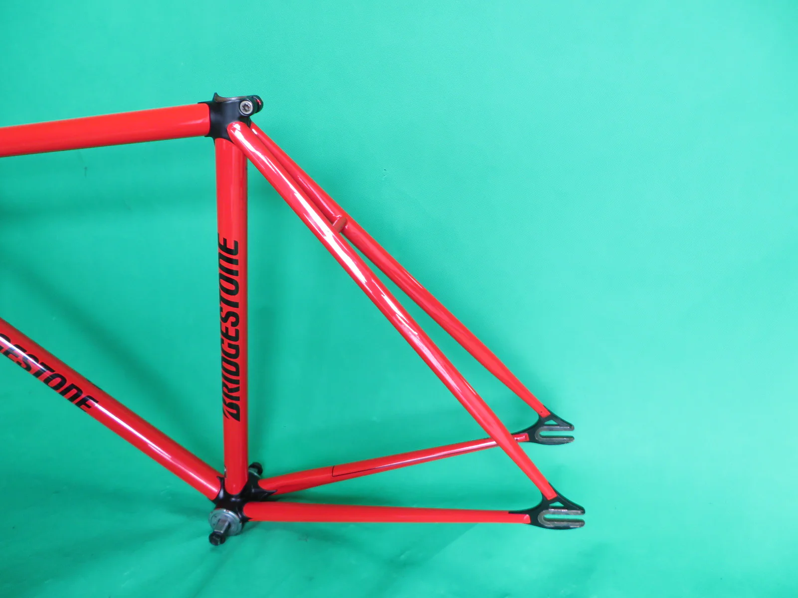 Bridgestone Columbus Max Fork / Kaisei 8630R // Red / Matte Black Lugs / // 50cm - Image 8