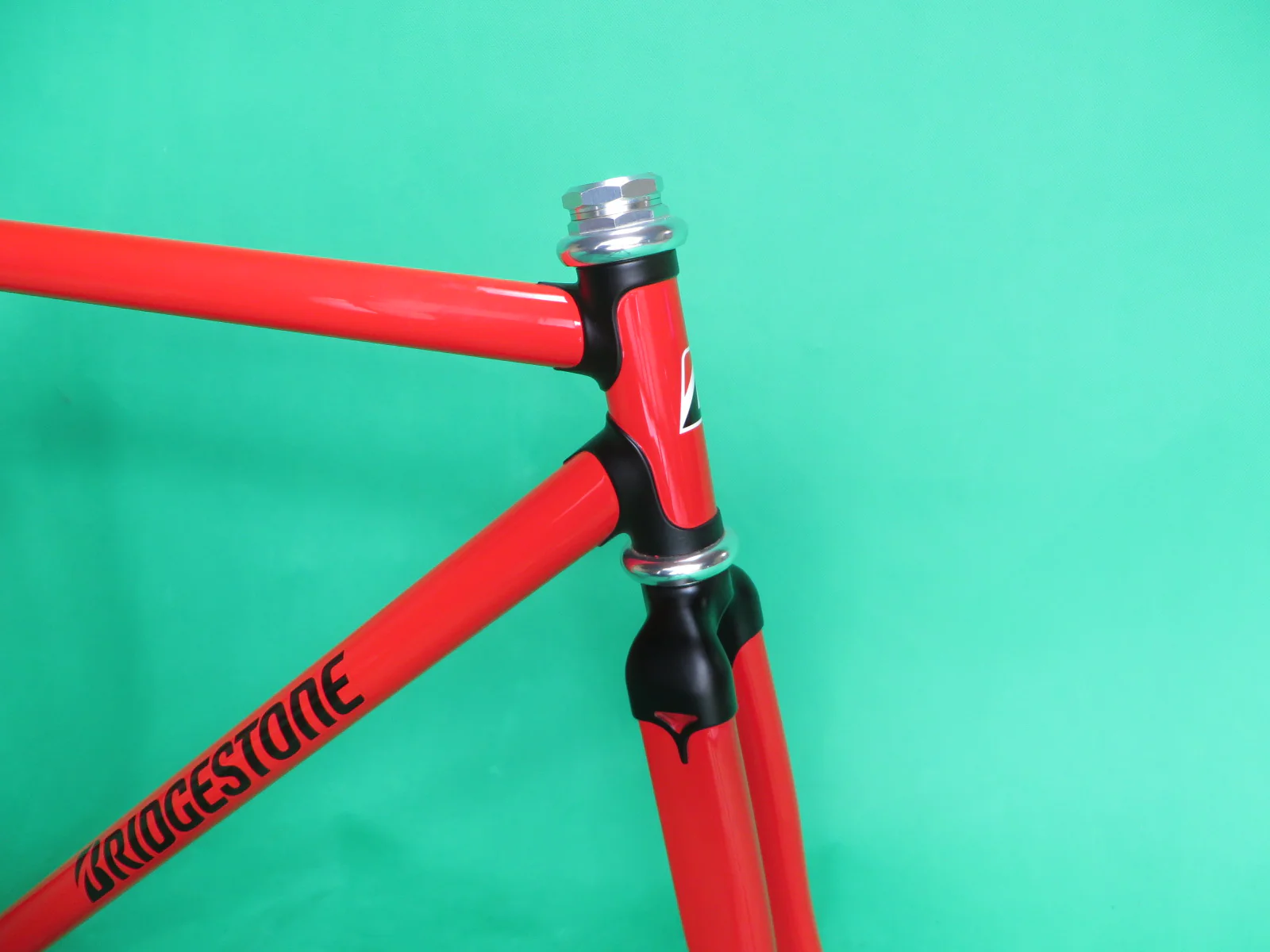Bridgestone Columbus Max Fork / Kaisei 8630R // Red / Matte Black Lugs / // 50cm - Image 9