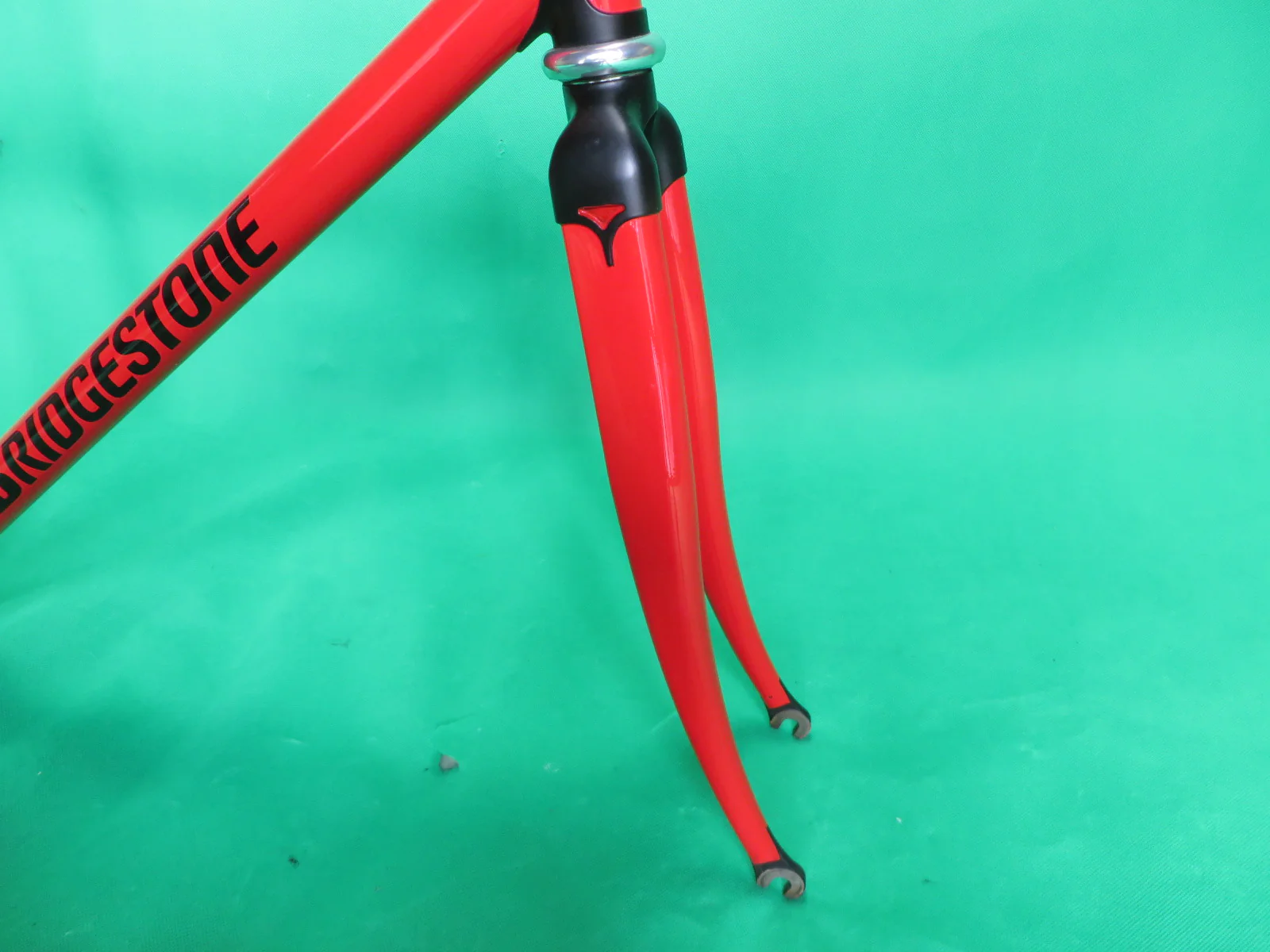 Bridgestone Columbus Max Fork kaisei 8630R // Red / Matte Black Lugs / // 50cm - Image 10