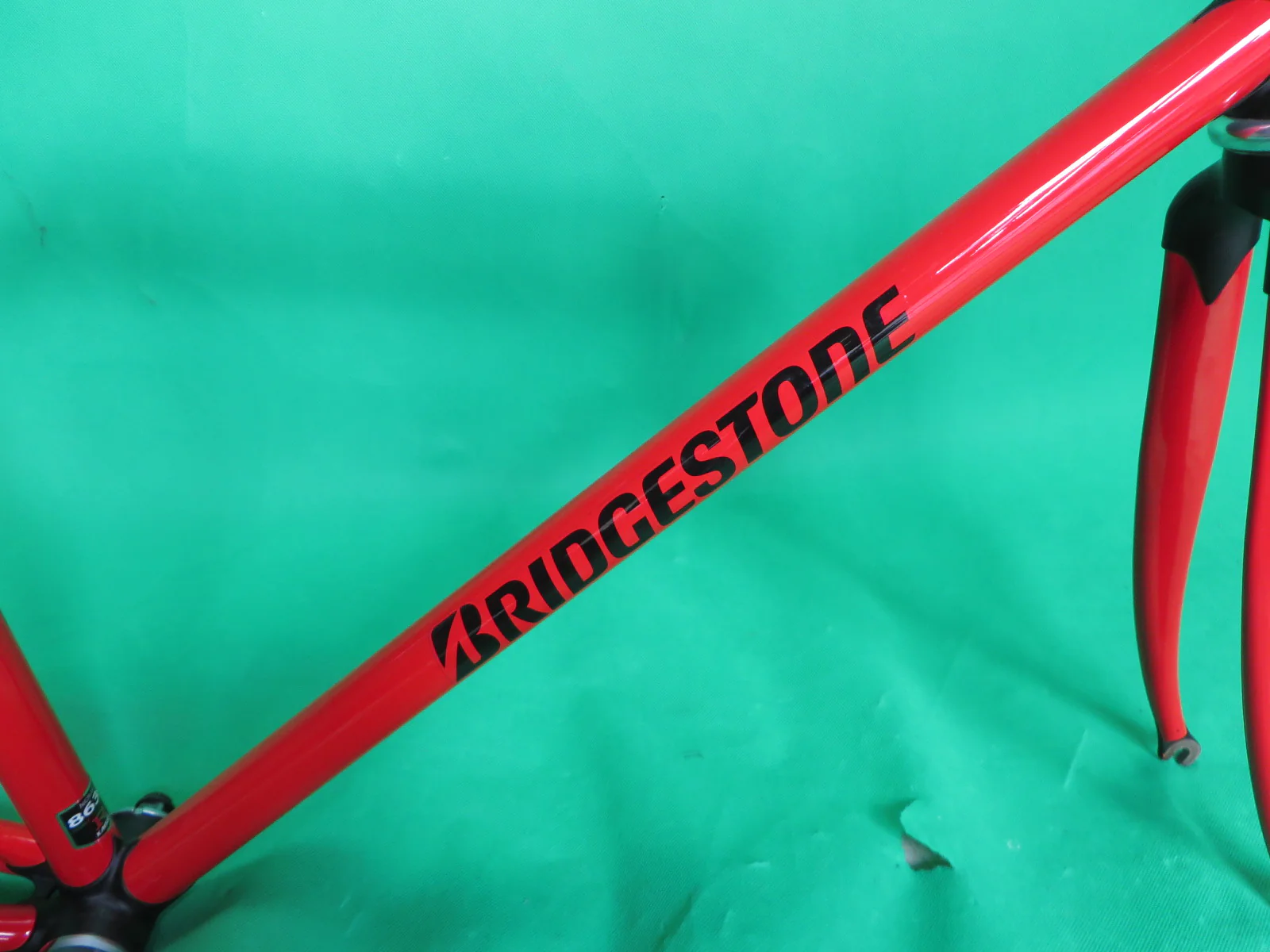 Bridgestone Columbus Max Fork kaisei 8630R // Red / Matte Black Lugs / // 50cm - Image 13