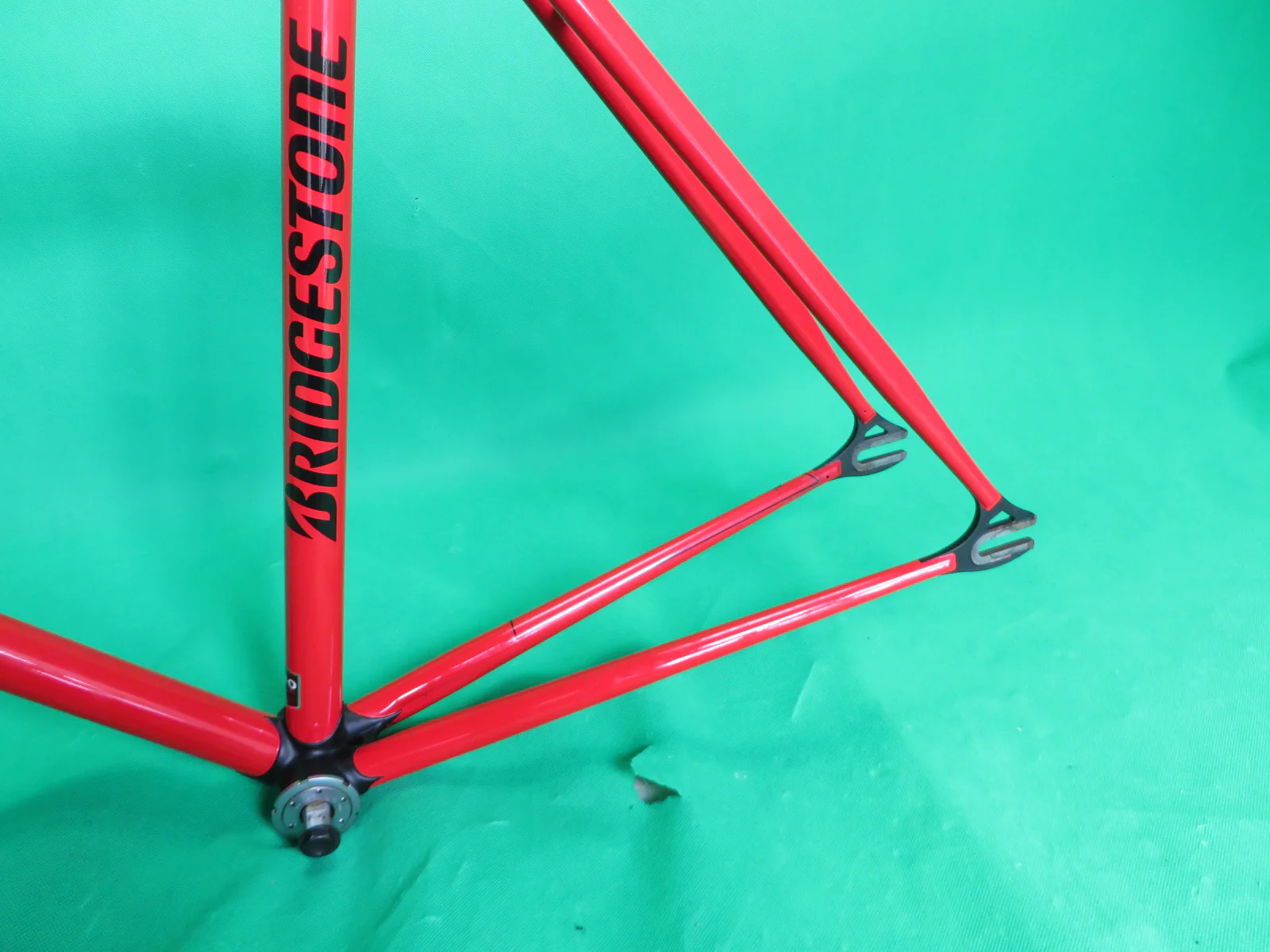 Bridgestone Columbus Max Fork kaisei 8630R // Red / Matte Black Lugs / // 50cm - Image 7