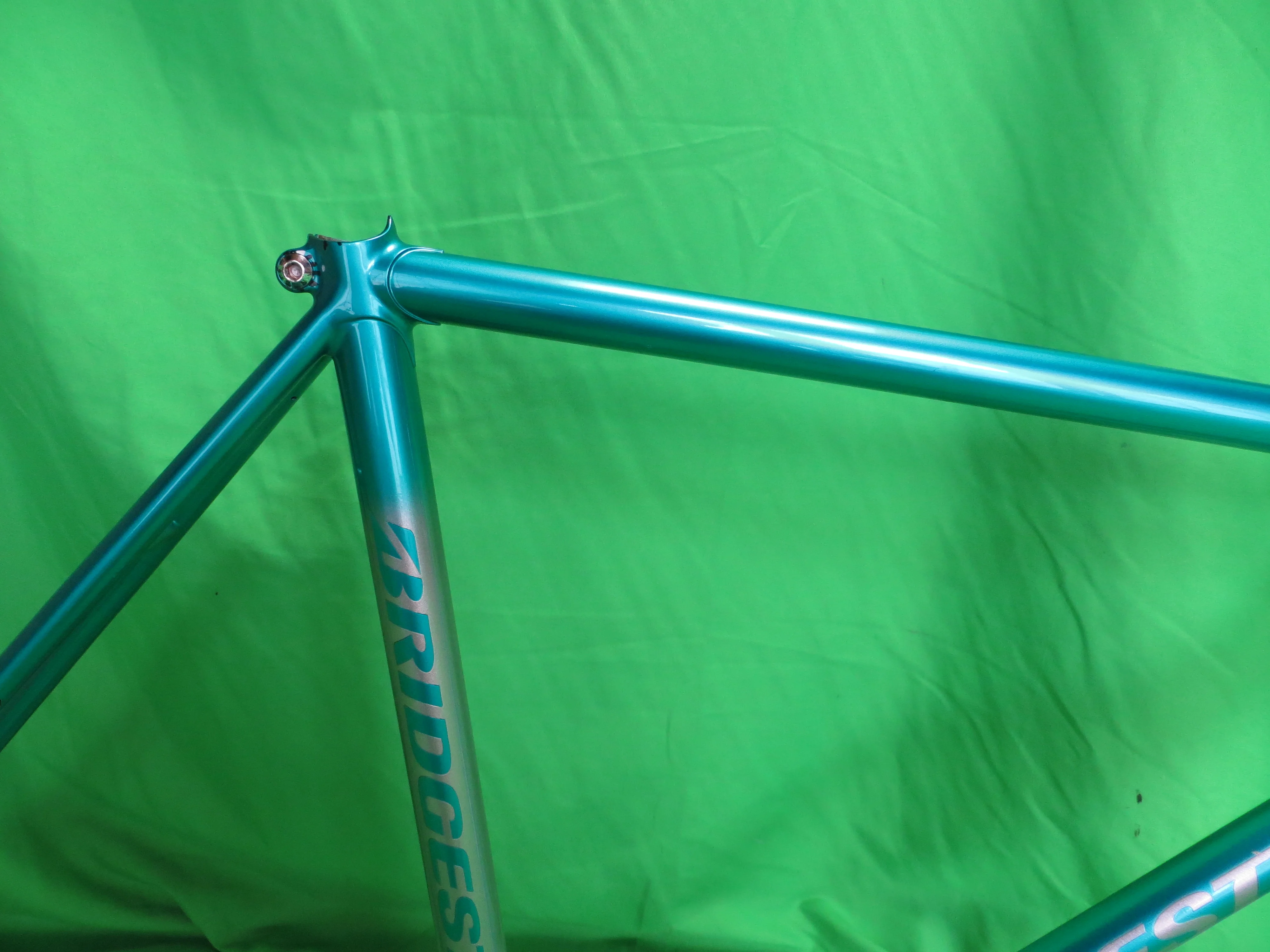Bridgestone Columbus Max Fork // Light Blue Metallic / Silver Fade // 50.5cm - Image 12