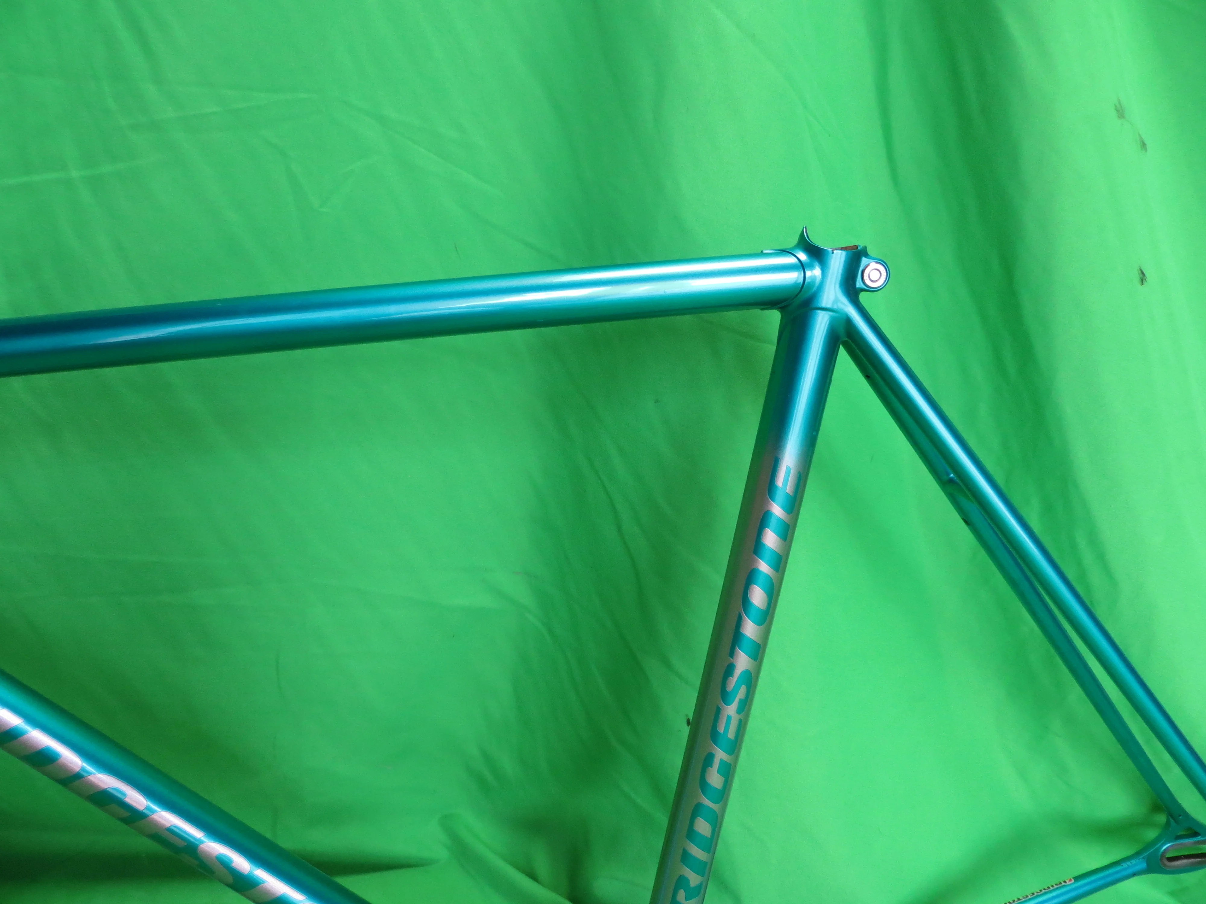 Bridgestone Columbus Max Fork // Light Blue Metallic / Silver Fade // 50.5cm - Image 5