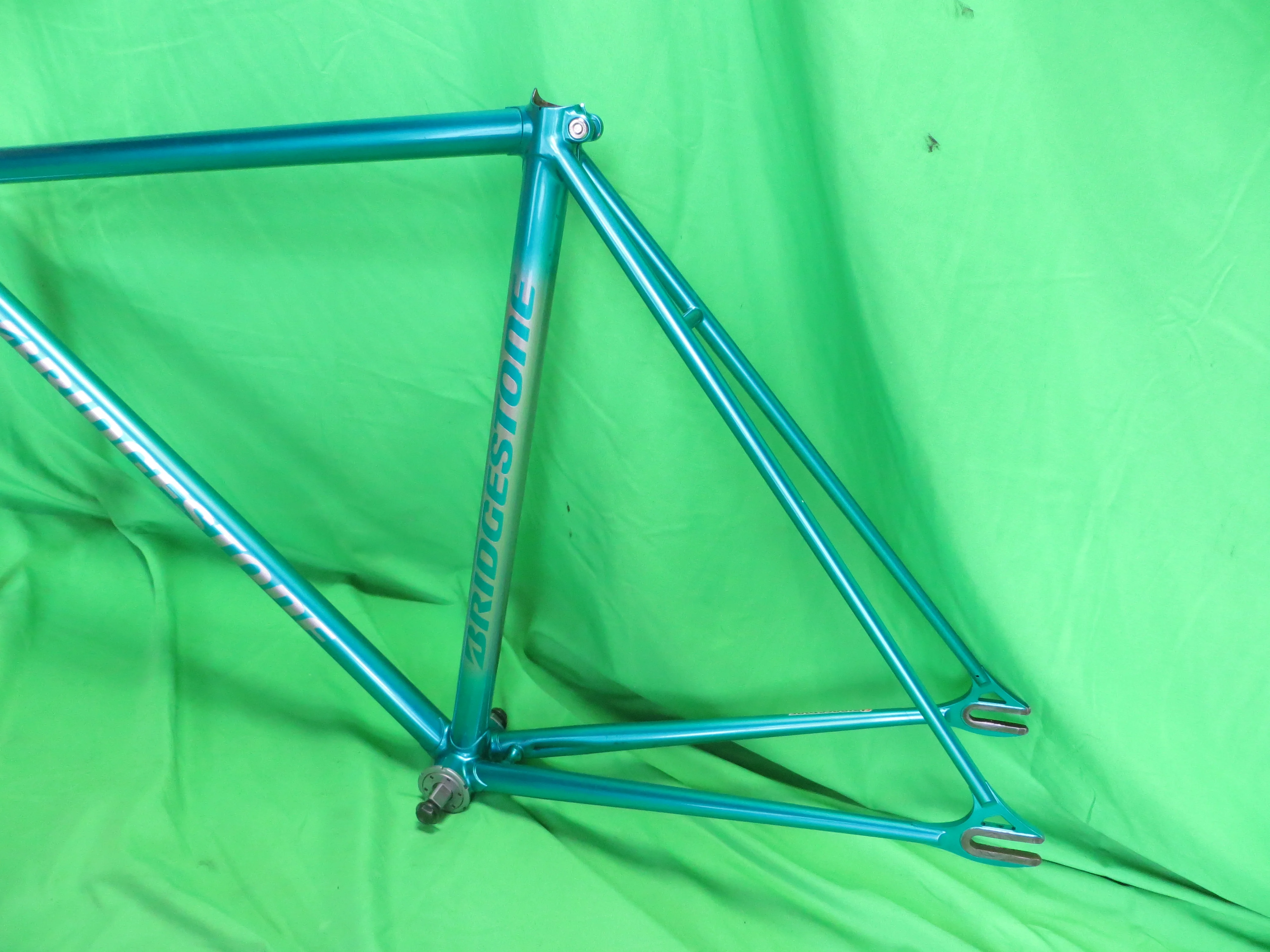 Bridgestone Columbus Max Fork // Light Blue Metallic / Silver Fade // 50.5cm - Image 8