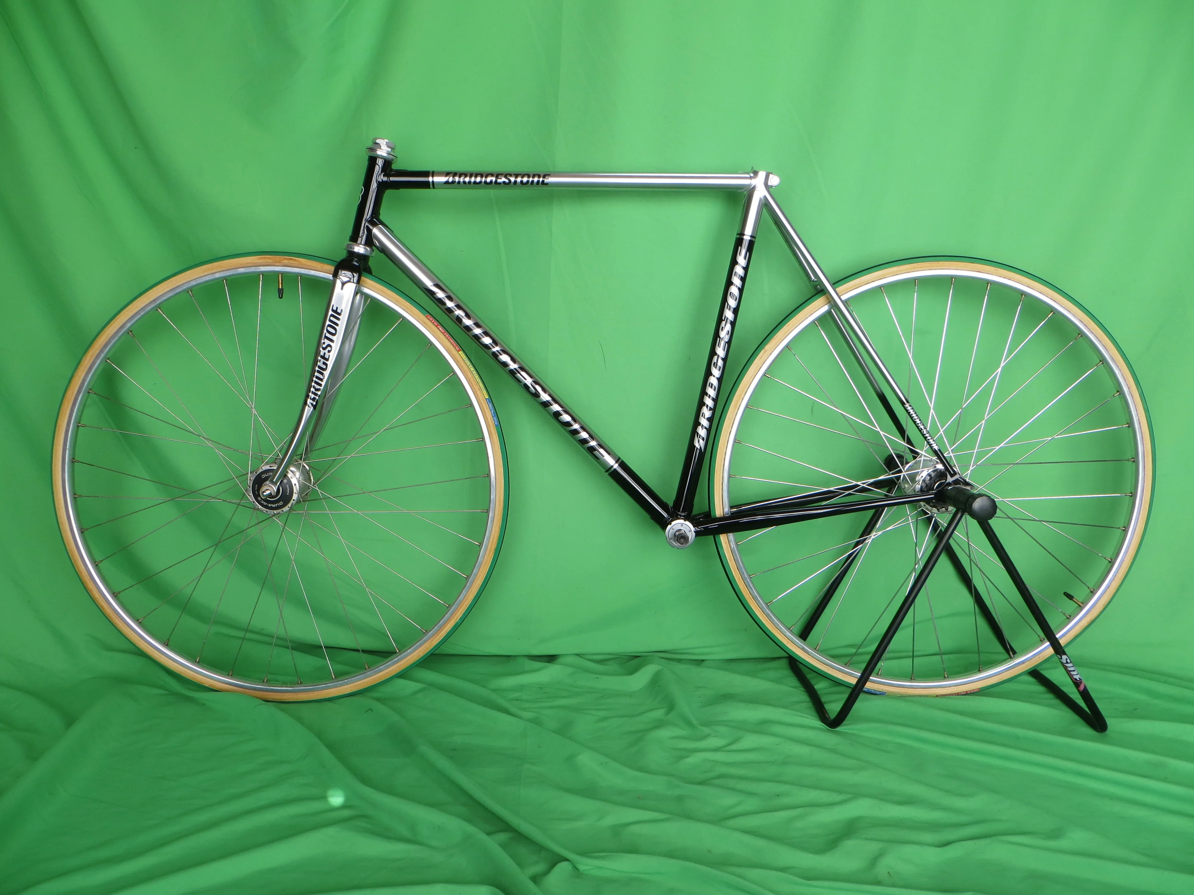 Bridgestone Columbus Max Fork // Mach Silver Black Two Tone // 53cm - Image 16