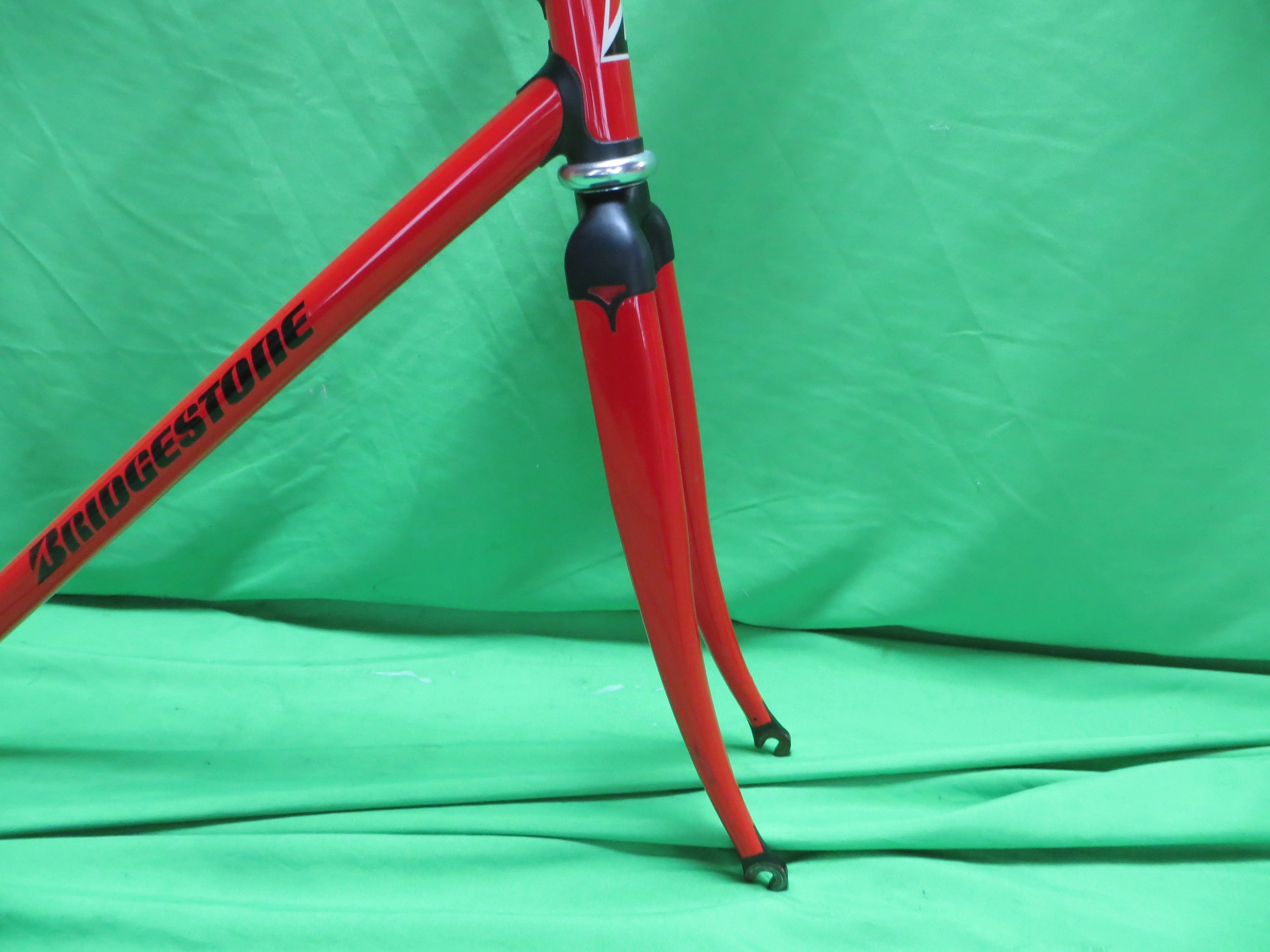 Bridgestone Columbus Max Fork // Red / Matte Black Lugs / // 50.5cm - Image 10