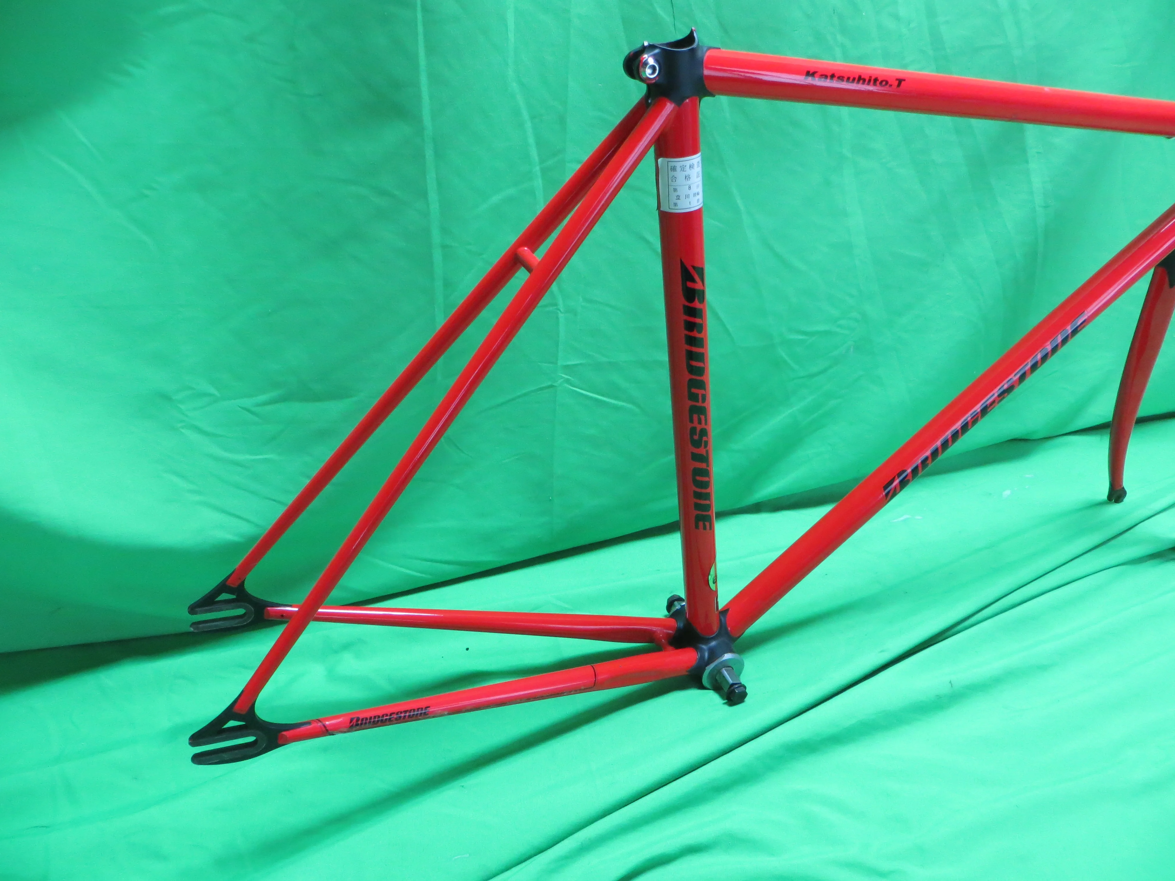 Bridgestone Columbus Max Fork // Red / Matte Black Lugs / // 50.5cm - Image 15