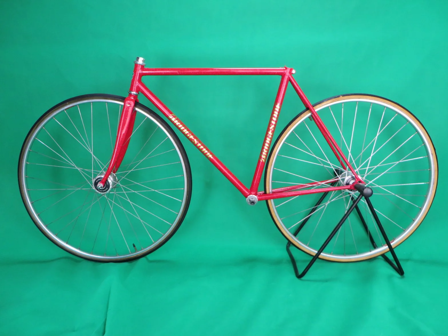Bridgestone Columbus Max Fork // Red with rainbow flake // 50.5cm - Image 16
