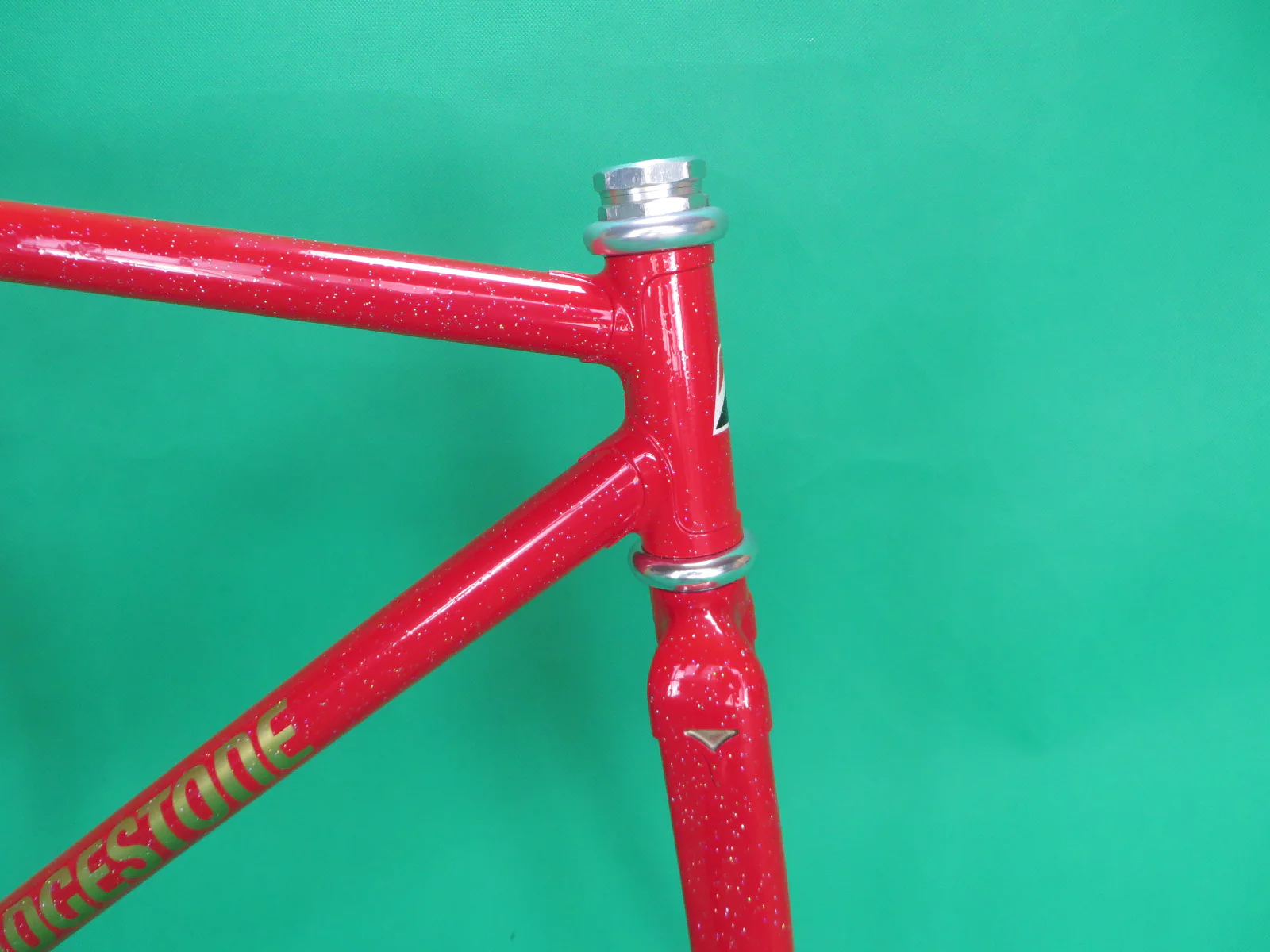 Bridgestone Columbus Max Fork // Red with rainbow flake // 50.5cm - Image 9