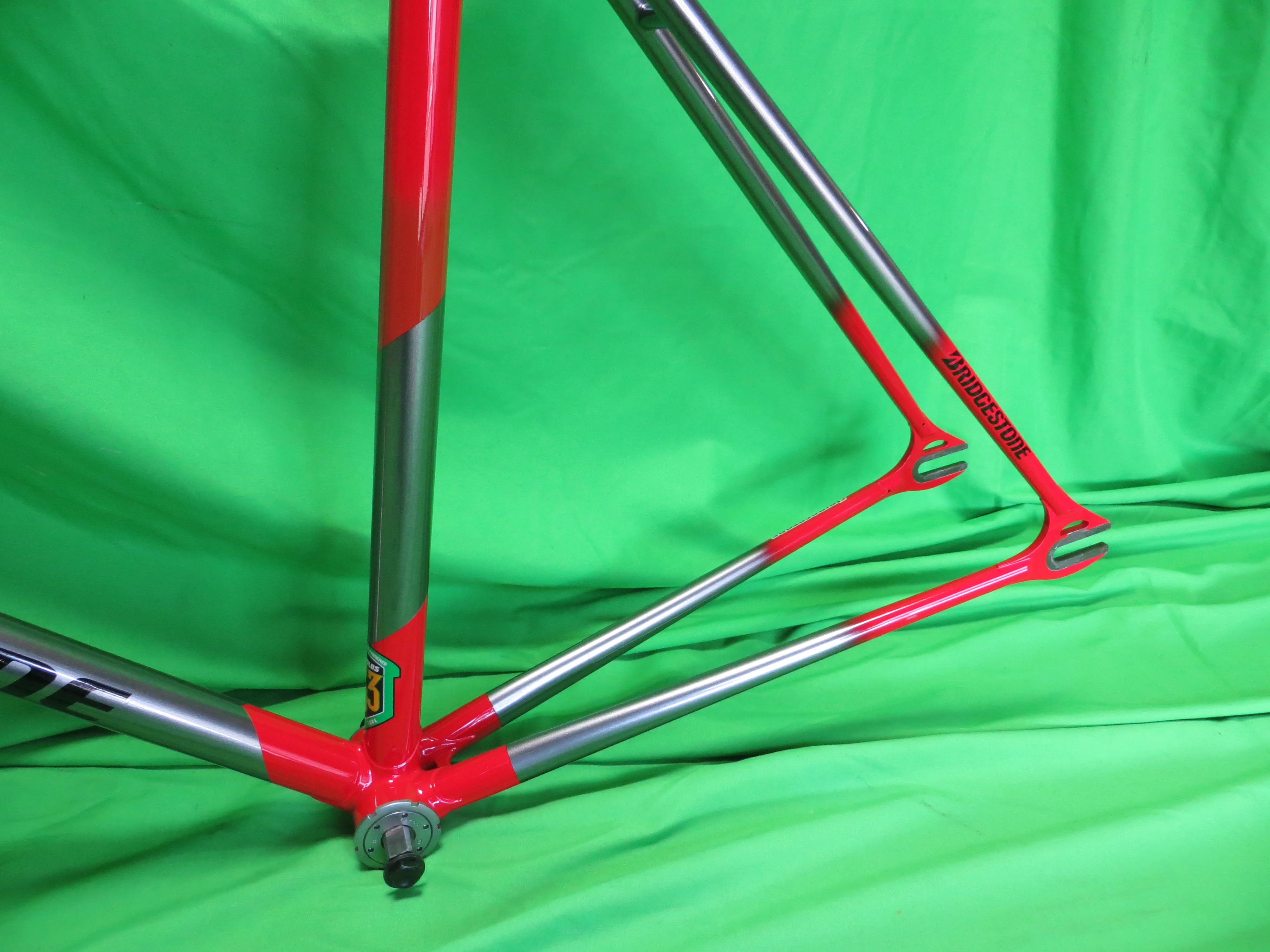 Bridgestone Columbus Max Fork Reynolds 853 // Red / Gary Two Tone  // 51cm - Image 7
