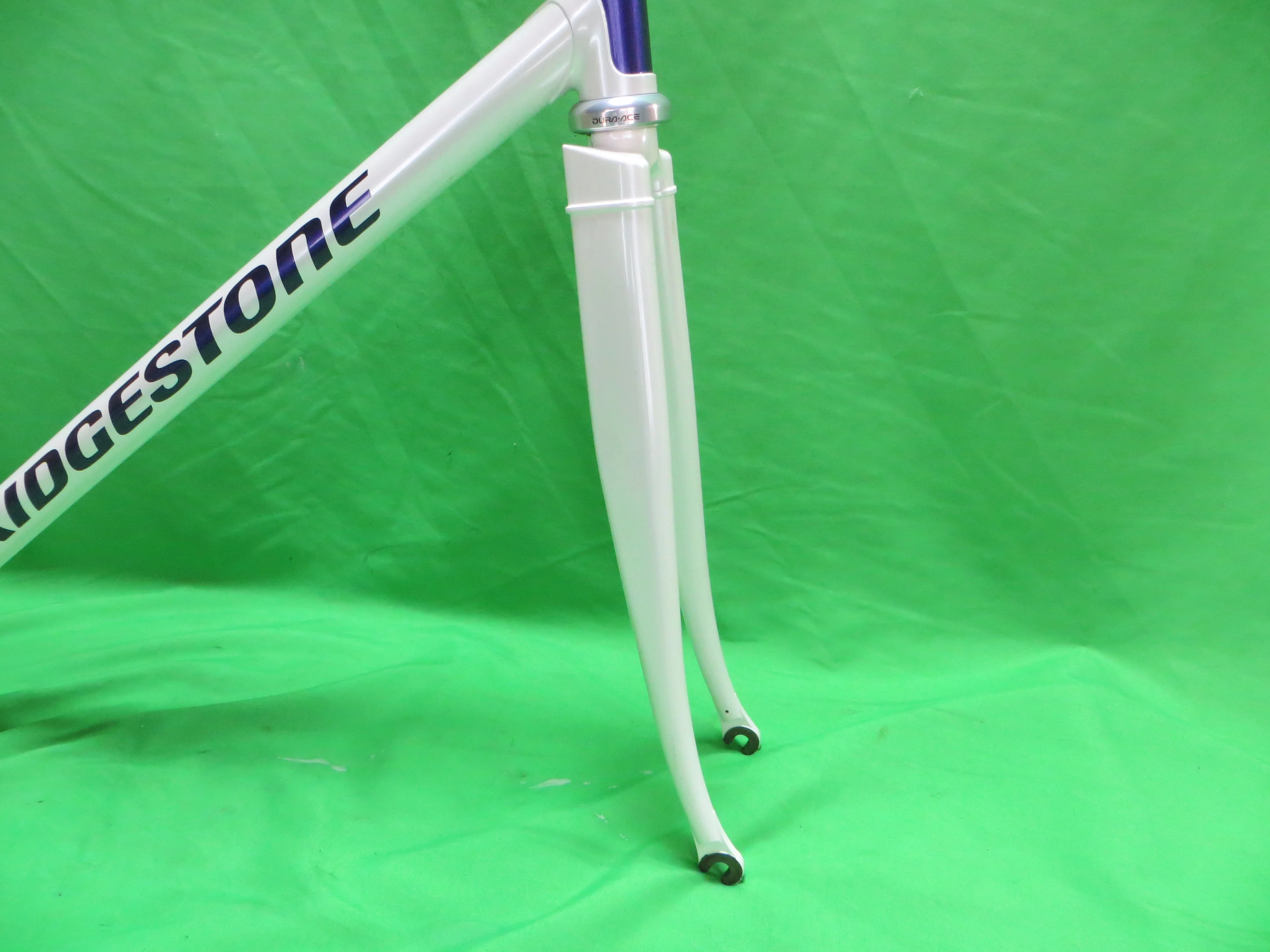 Bridgestone Columbus Max Fork / Reynolds 853 // White / Candy Purple Two Tone // 55cm - Image 10