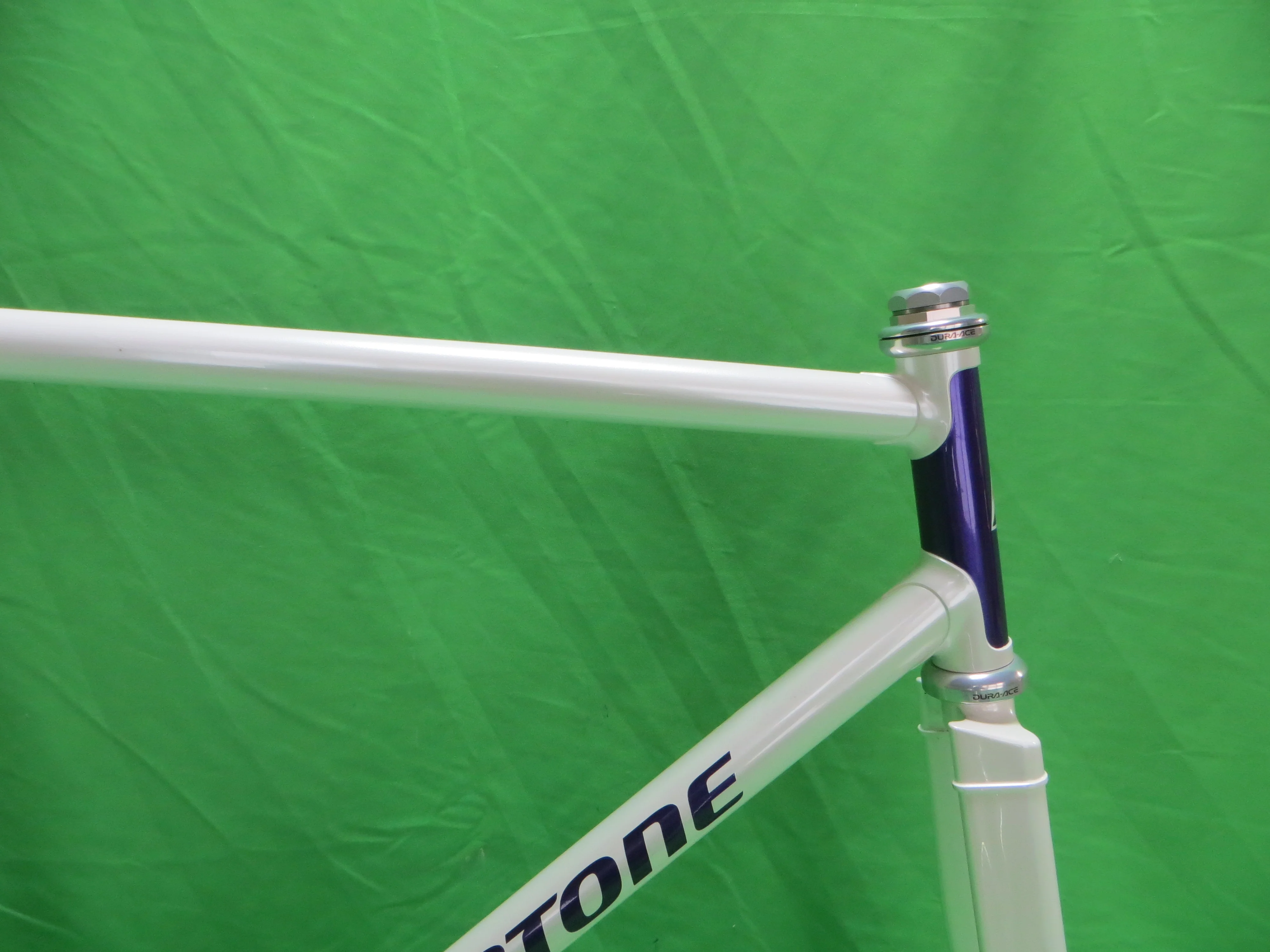 Bridgestone Columbus Max Fork / Reynolds 853 // White / Candy Purple Two Tone // 55cm - Image 11