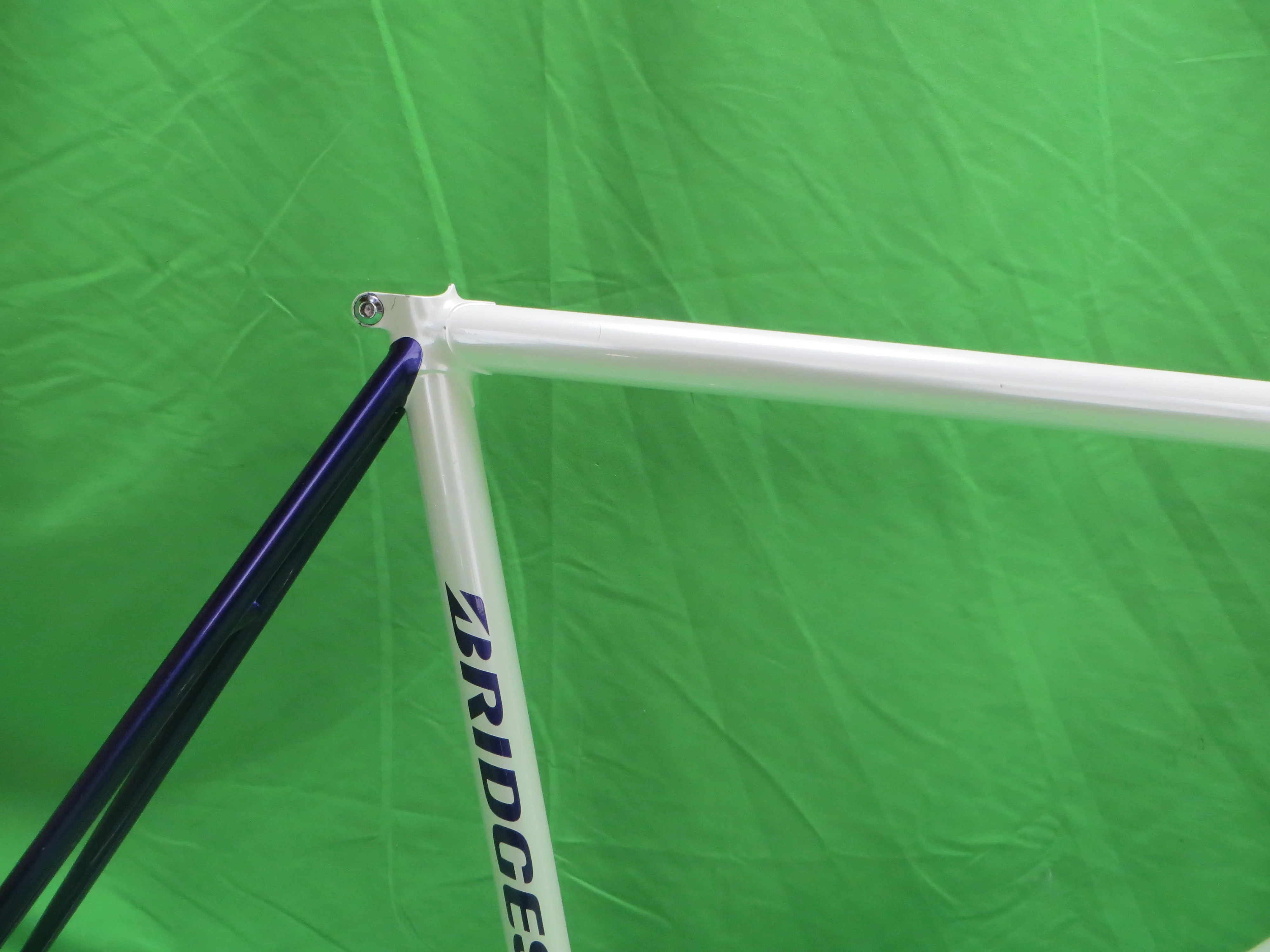 Bridgestone Columbus Max Fork / Reynolds 853 // White / Candy Purple Two Tone // 55cm - Image 12