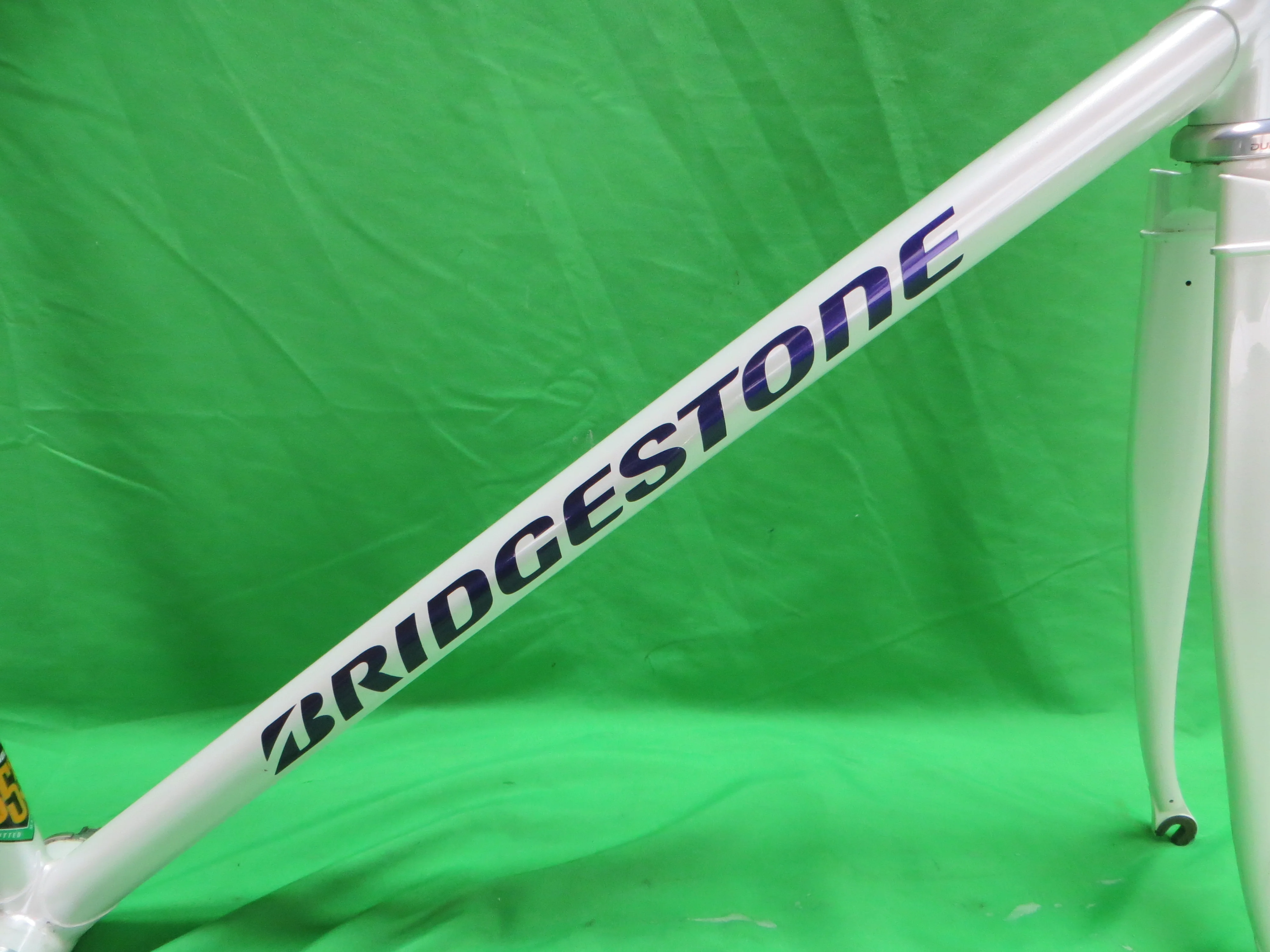 Bridgestone Columbus Max Fork / Reynolds 853 // White / Candy Purple Two Tone // 55cm - Image 13