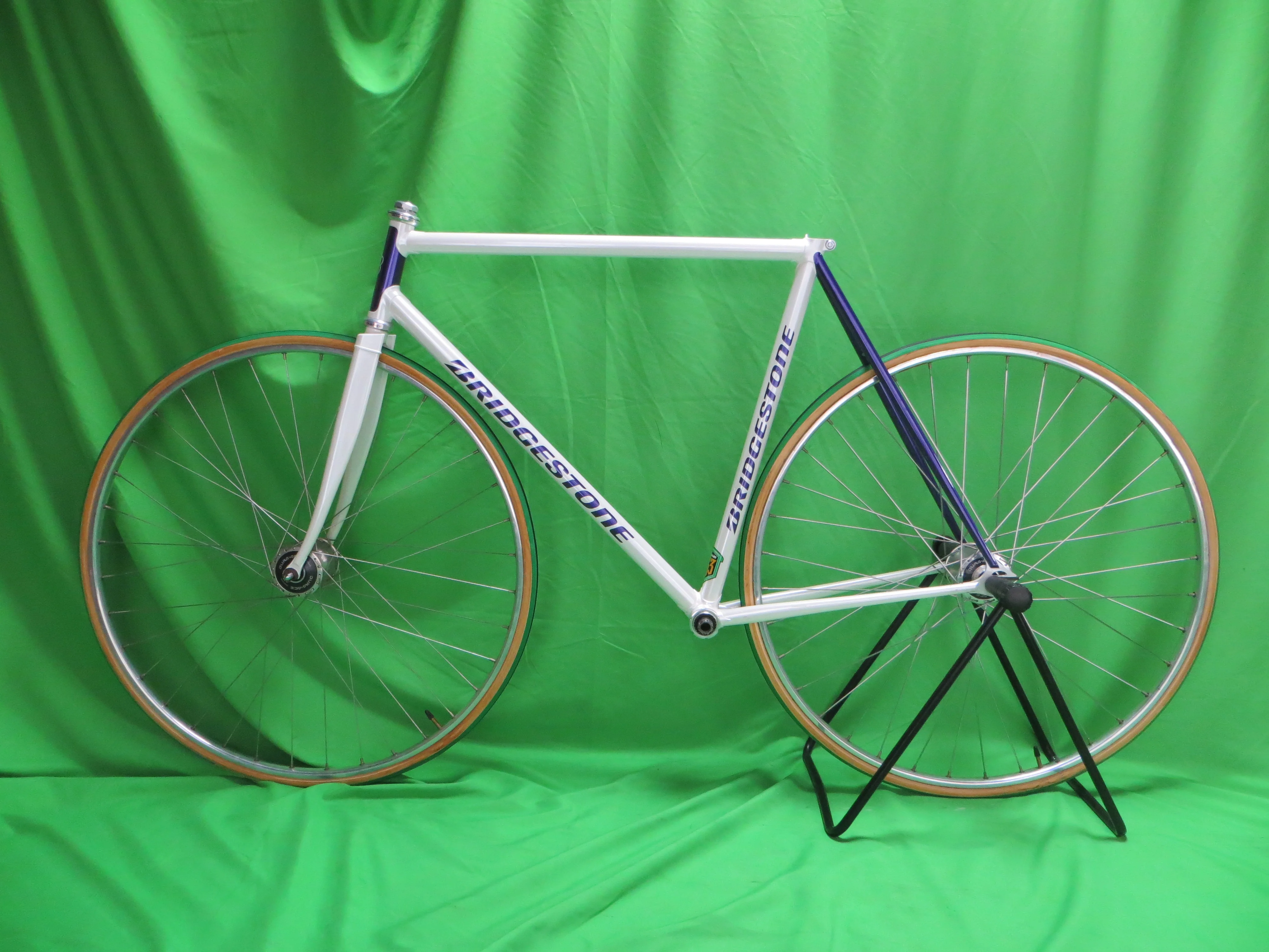 Bridgestone Columbus Max Fork / Reynolds 853 // White / Candy Purple Two Tone // 55cm - Image 16