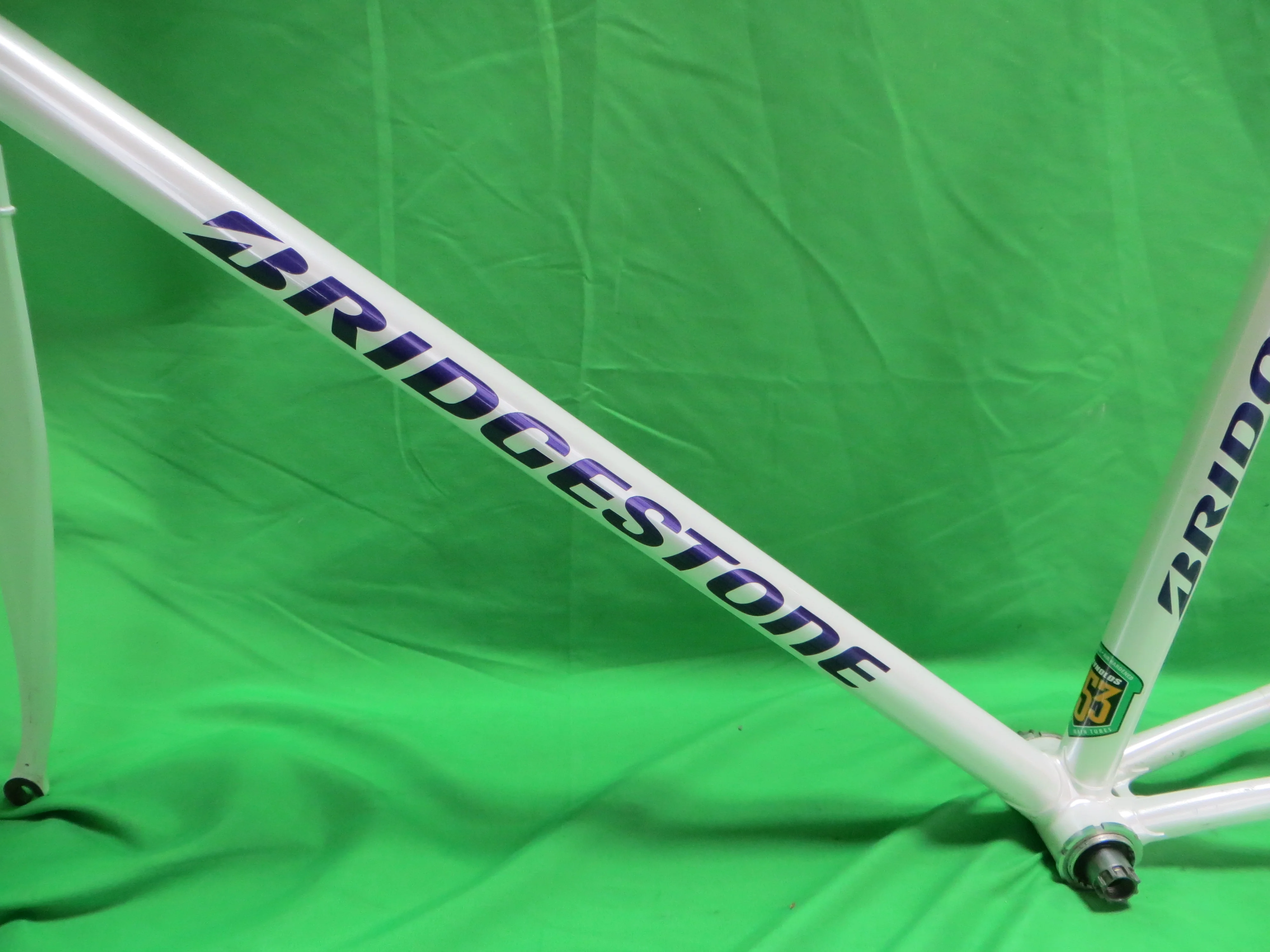 Bridgestone Columbus Max Fork / Reynolds 853 // White / Candy Purple Two Tone // 55cm - Image 6
