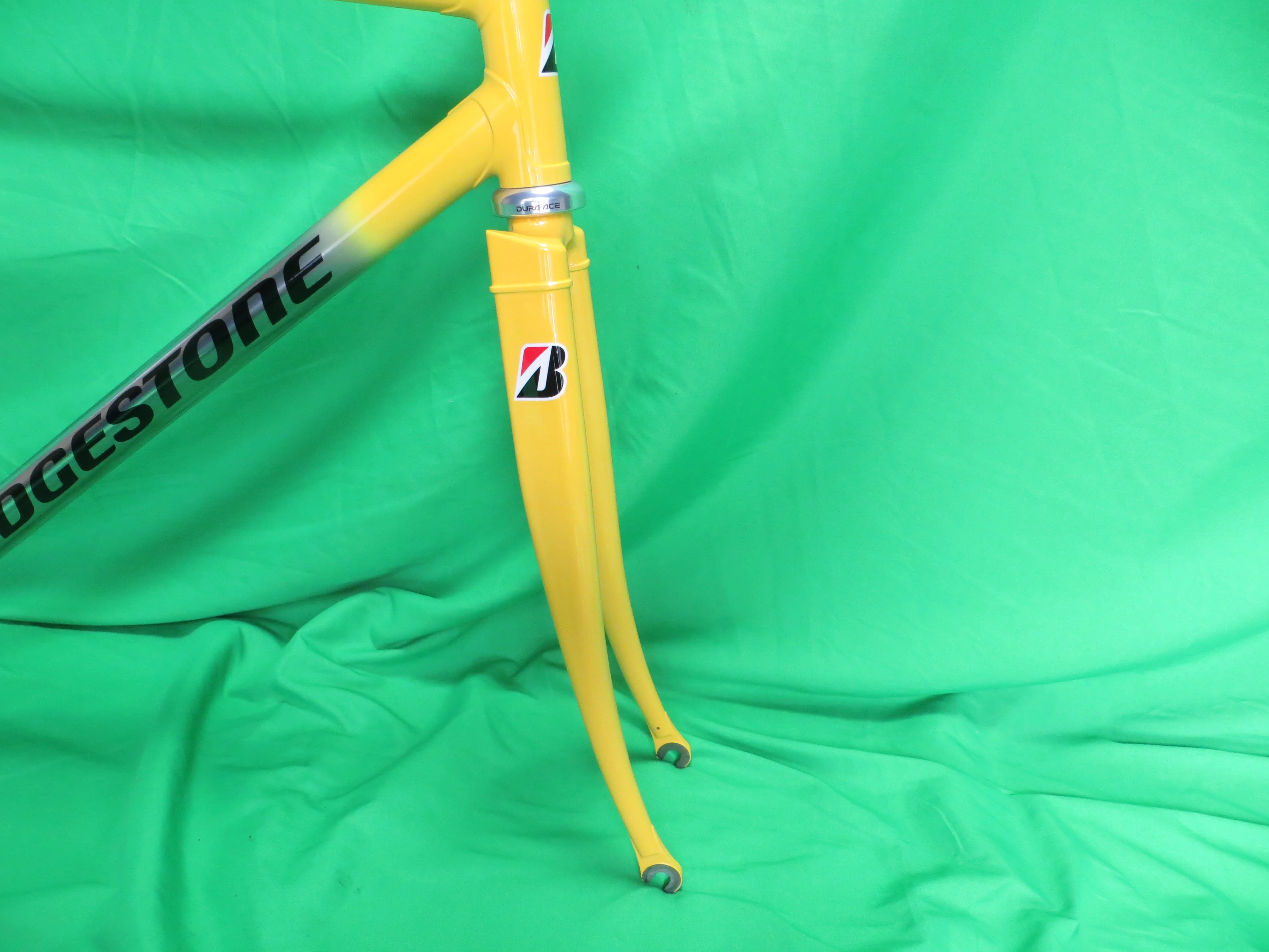 Bridgestone Columbus Max Frok/ Tange Ultimate Keirin // Mach Silver / Yellow // 49.5cm - Image 10