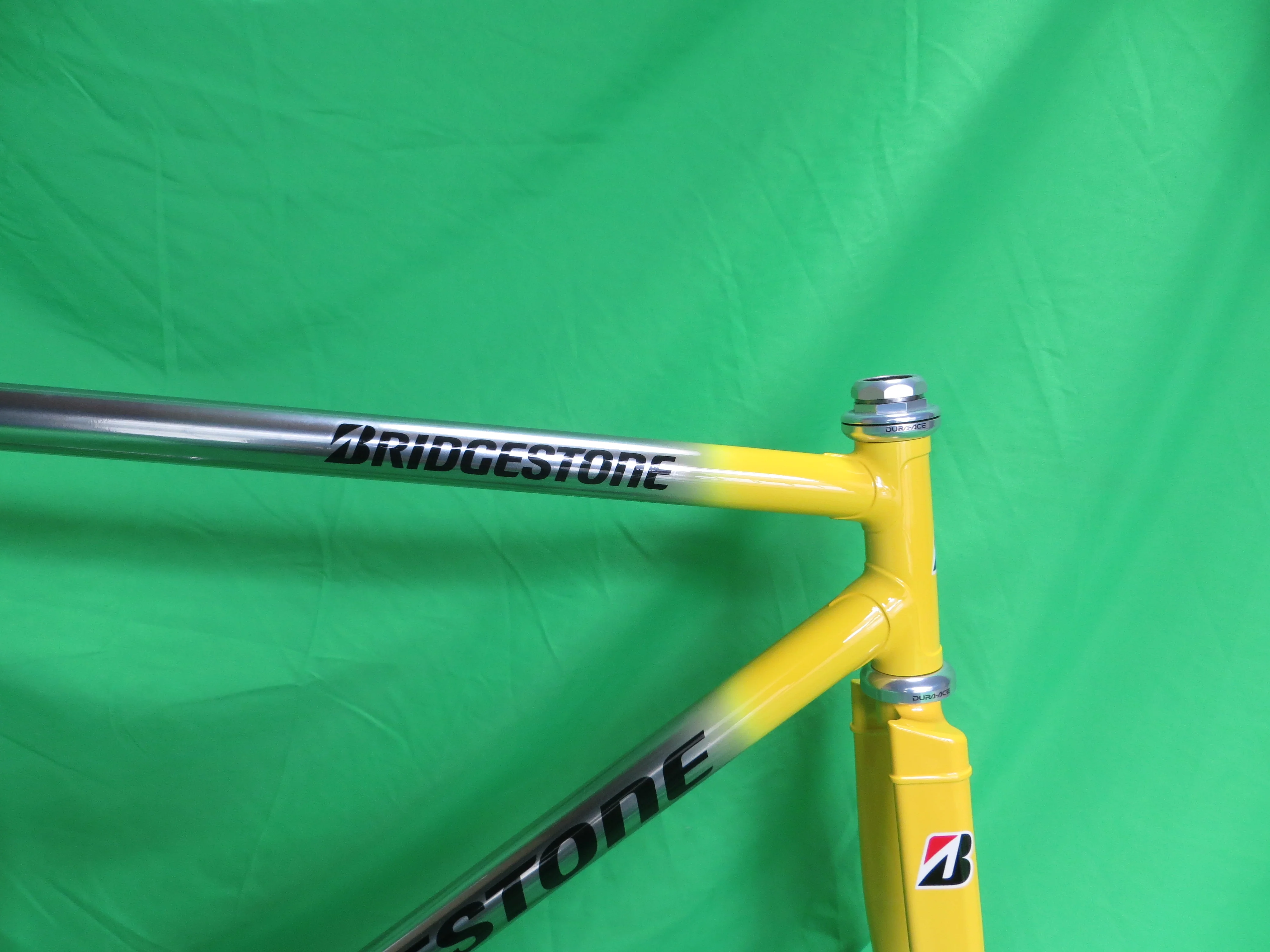 Bridgestone Columbus Max Frok/ Tange Ultimate Keirin // Mach Silver / Yellow // 49.5cm - Image 11