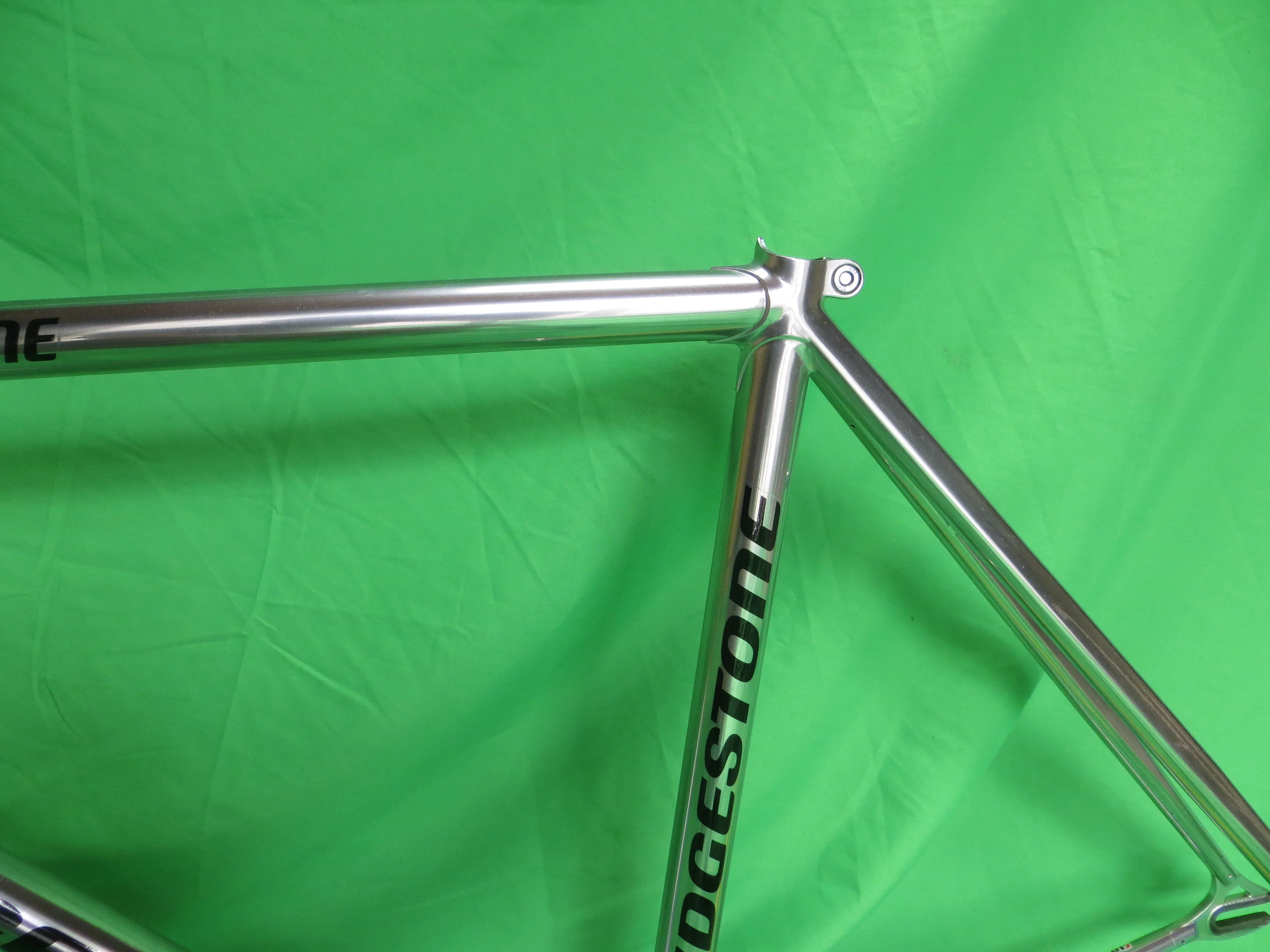 Bridgestone Columbus Max Frok/ Tange Ultimate Keirin // Mach Silver / Yellow // 49.5cm - Image 5
