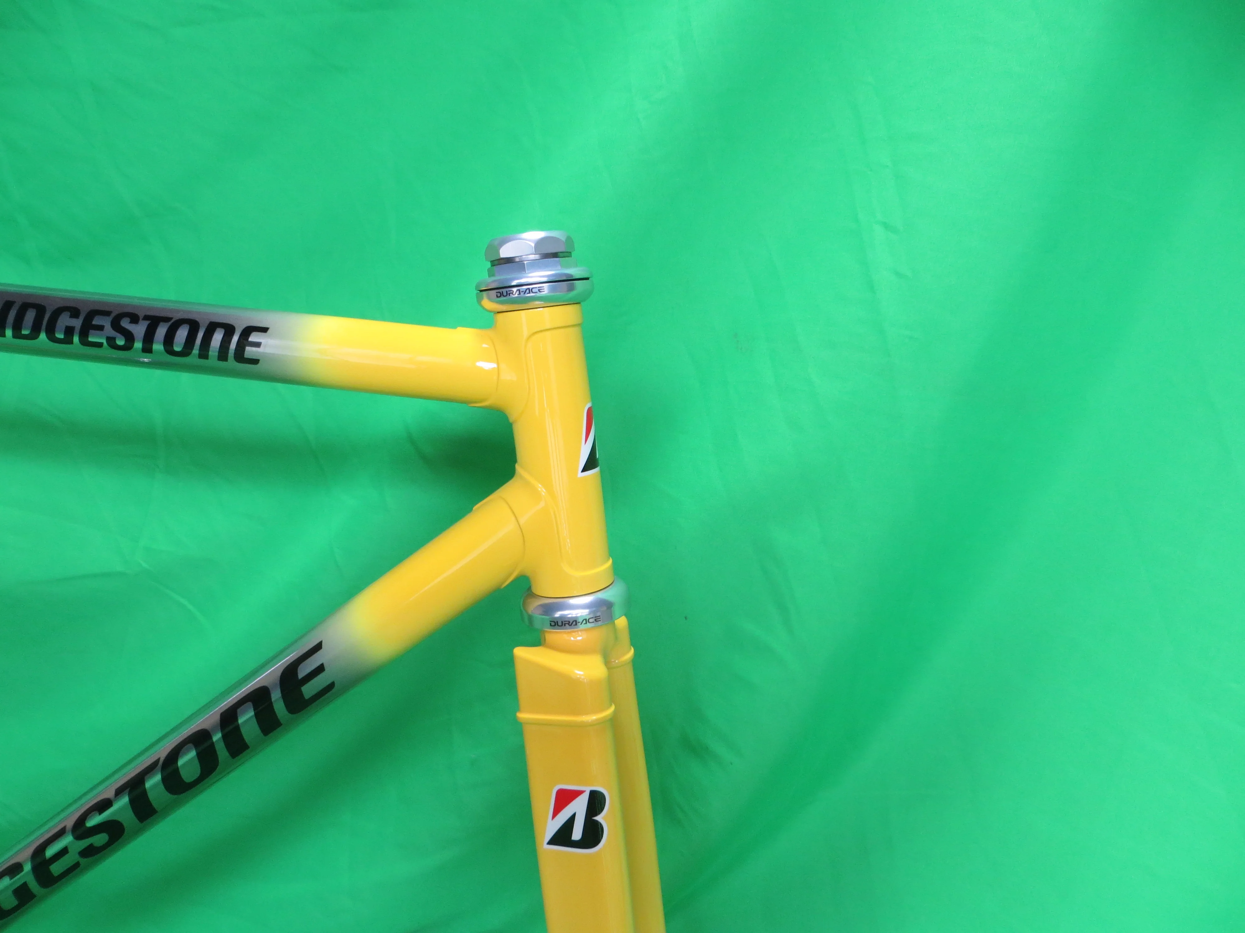 Bridgestone Columbus Max Frok/ Tange Ultimate Keirin // Mach Silver / Yellow // 49.5cm - Image 9