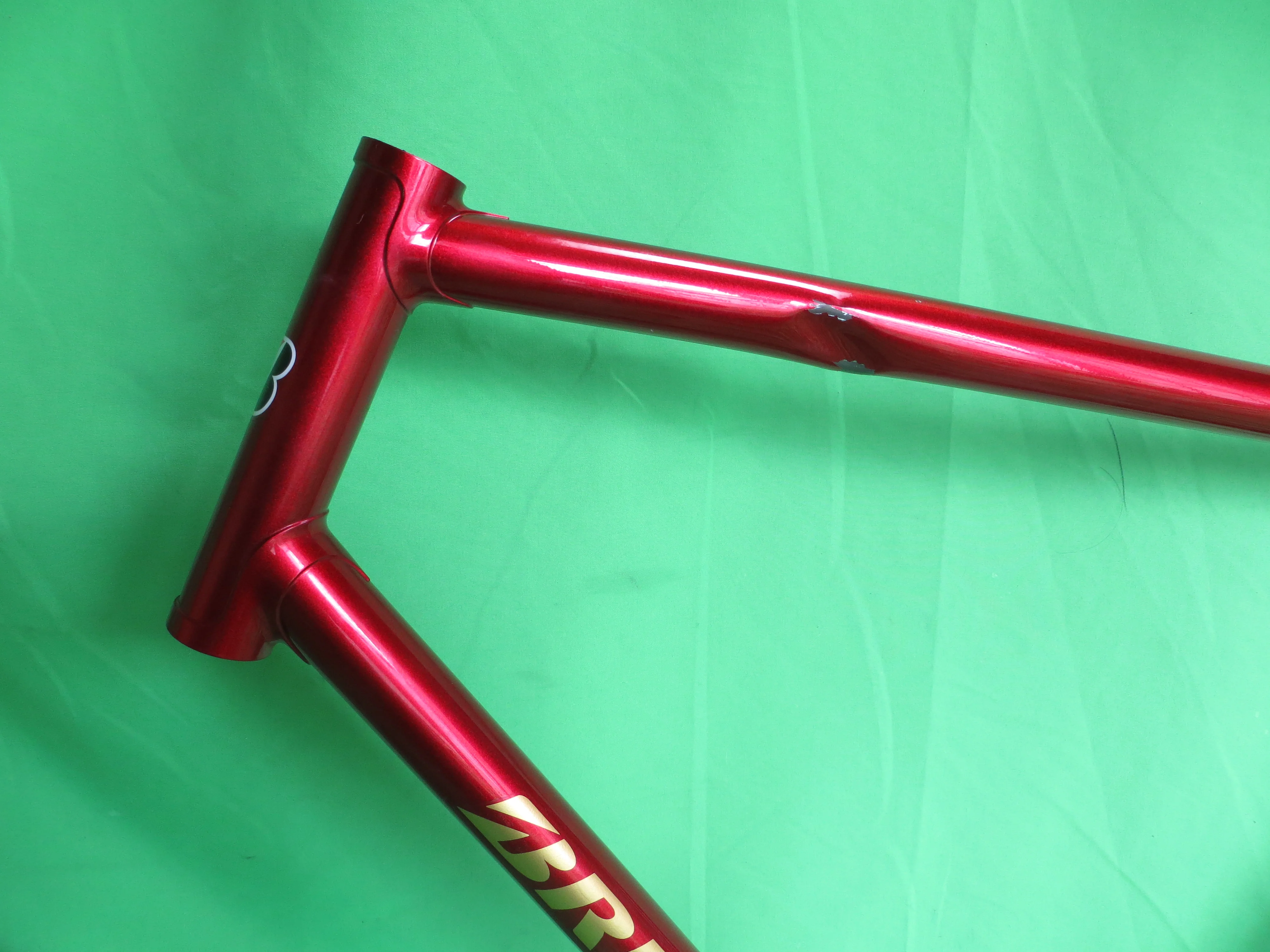 Bridgestone Dedacciai Zero Uno  // Deep Red Metallic // 57.5cm // For Repairs /260422 - Image 2