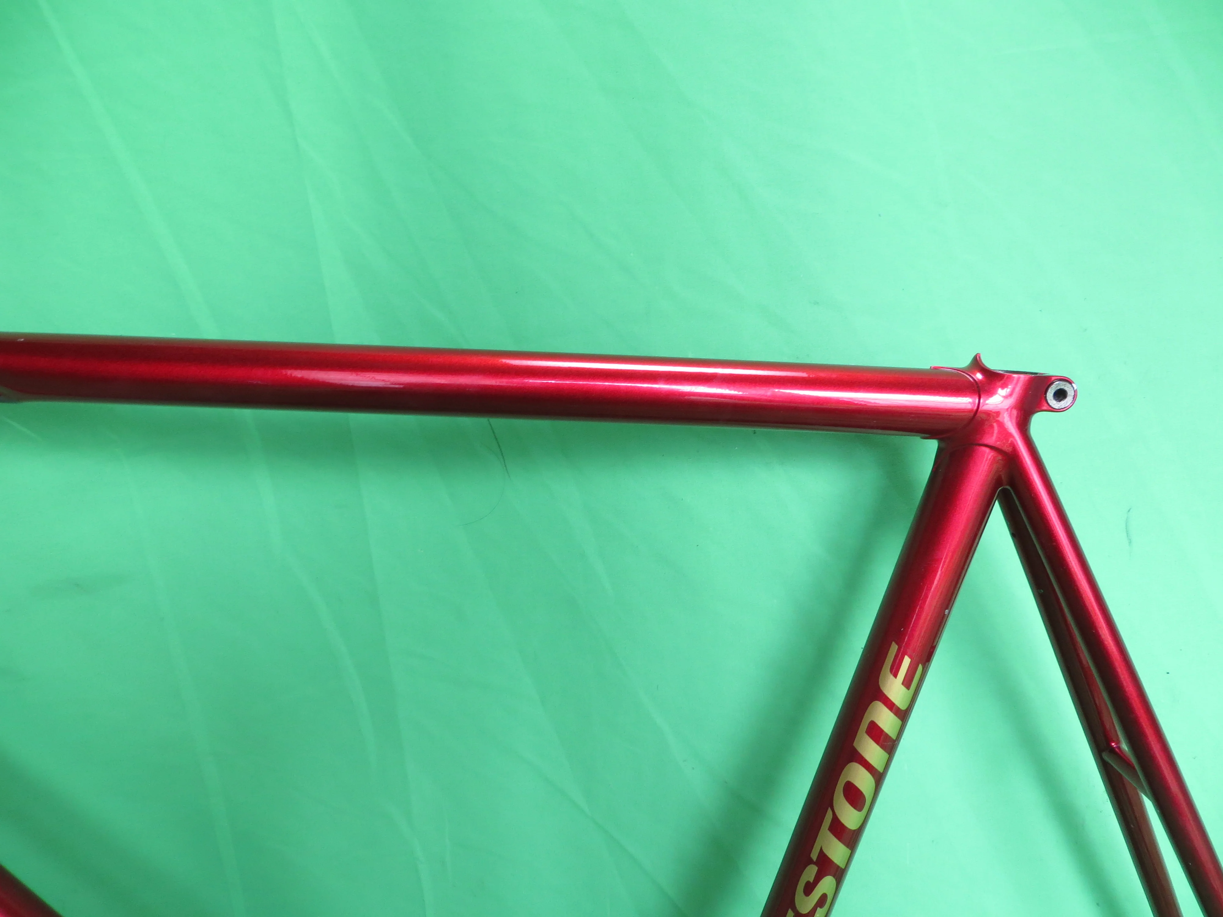 Bridgestone Dedacciai Zero Uno  // Deep Red Metallic // 57.5cm // For Repairs /260422 - Image 4
