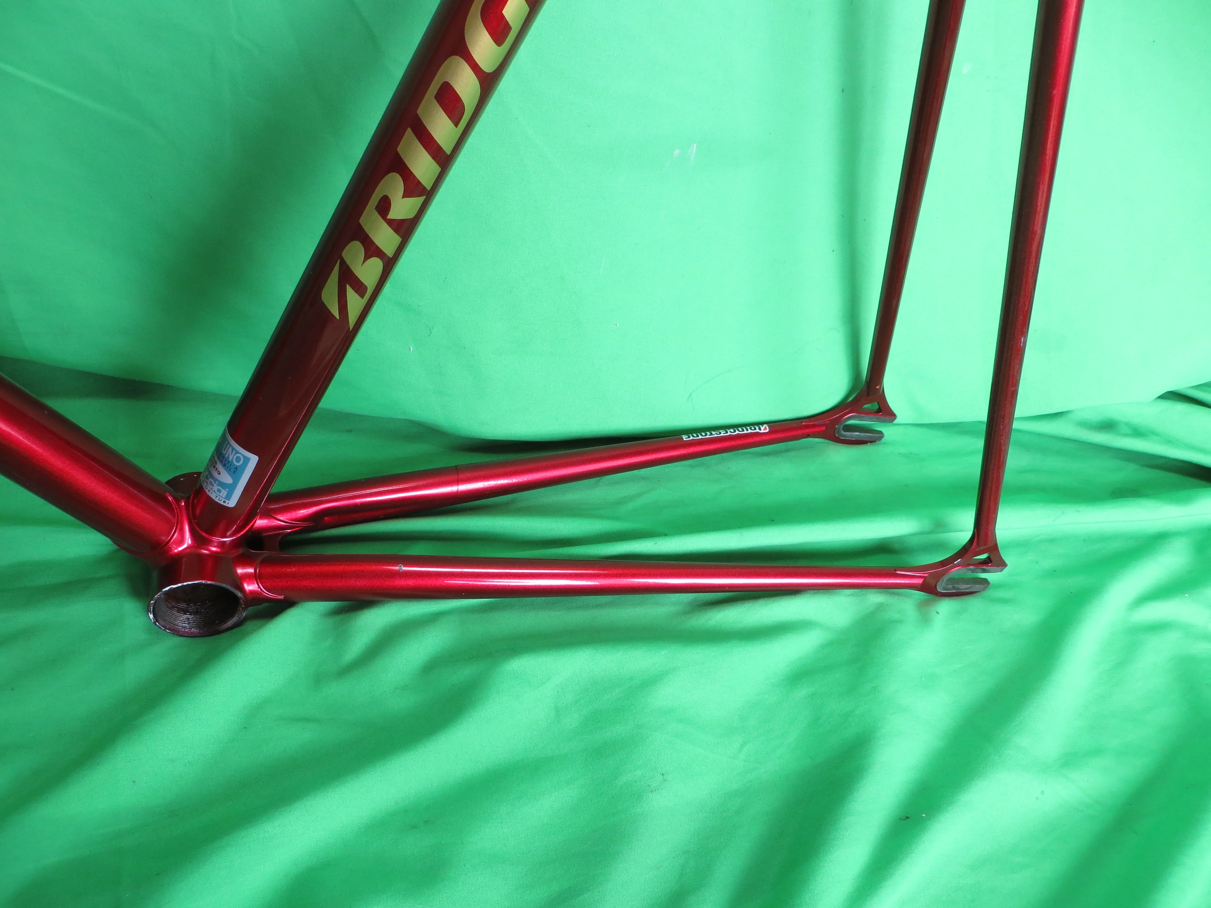 Bridgestone Dedacciai Zero Uno  // Deep Red Metallic // 57.5cm // For Repairs /260422 - Image 6