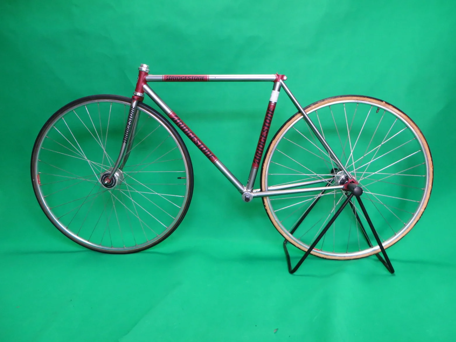 BRIDGESTONE // Matte Silver / Matte Wine Red Two Tone // Kasei 019 // 48.5cm - Image 16