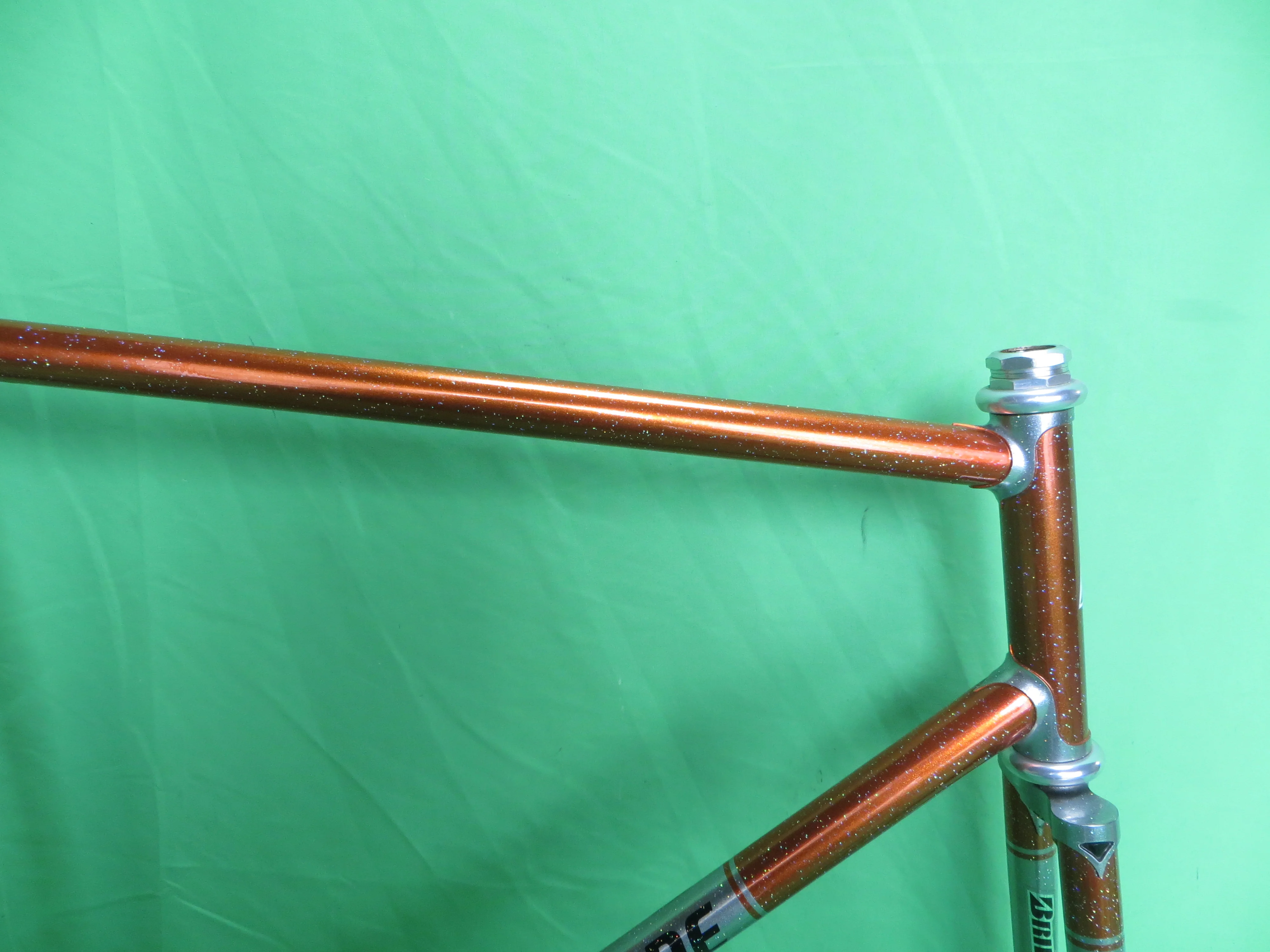 Bridgestone // Metallic Orange / Mach Silver with Rainbow Flake // 56.5cm - Image 12