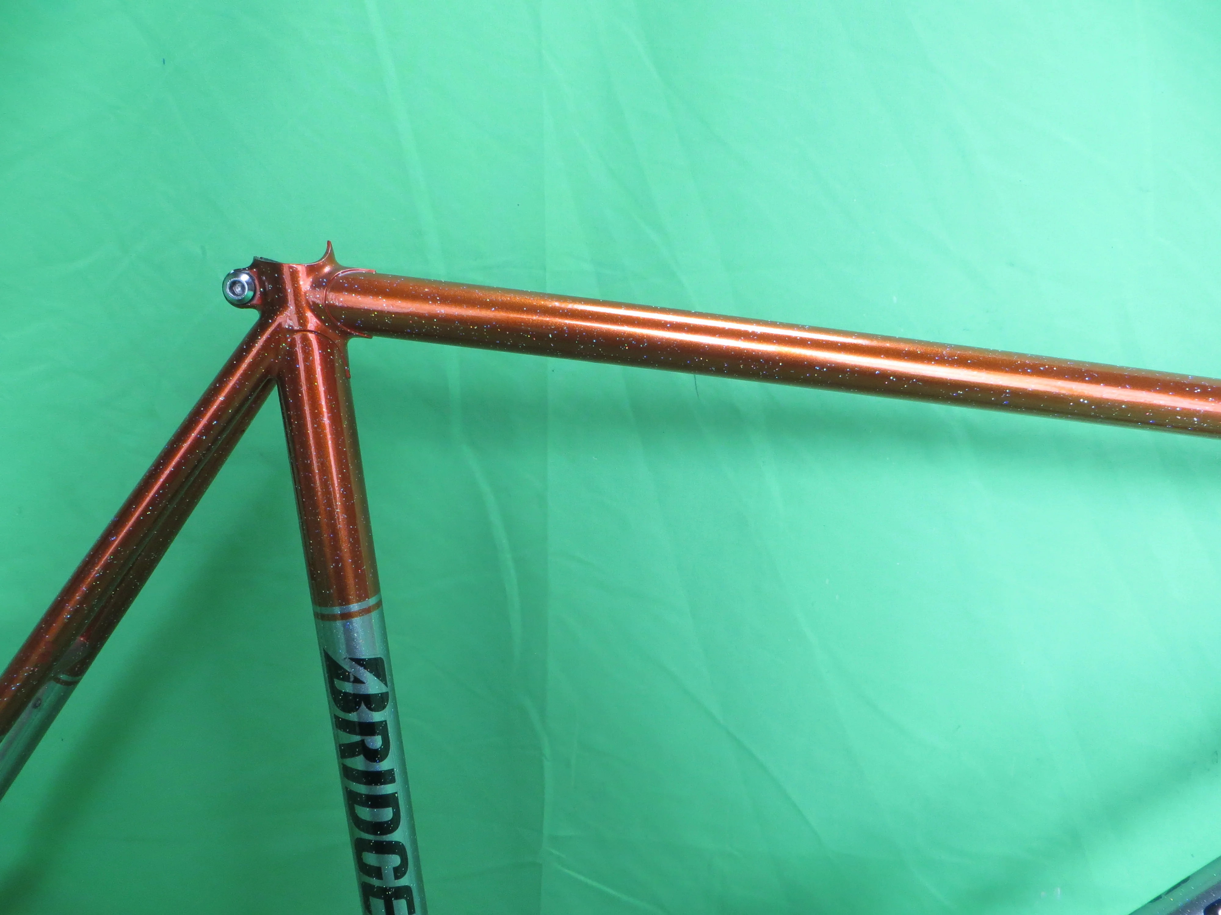 Bridgestone // Metallic Orange / Mach Silver with Rainbow Flake // 56.5cm - Image 13