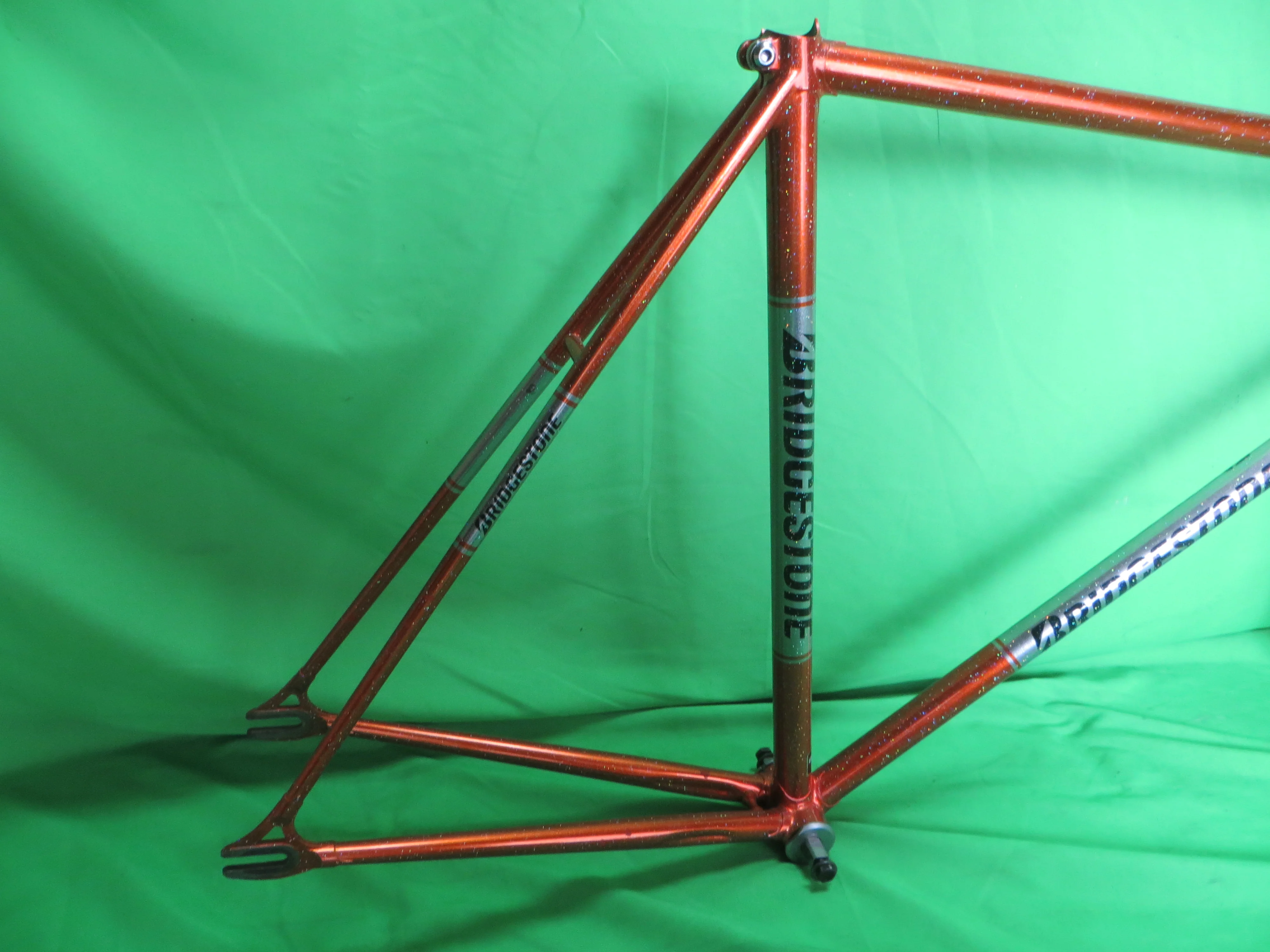 Bridgestone // Metallic Orange / Mach Silver with Rainbow Flake // 56.5cm - Image 16