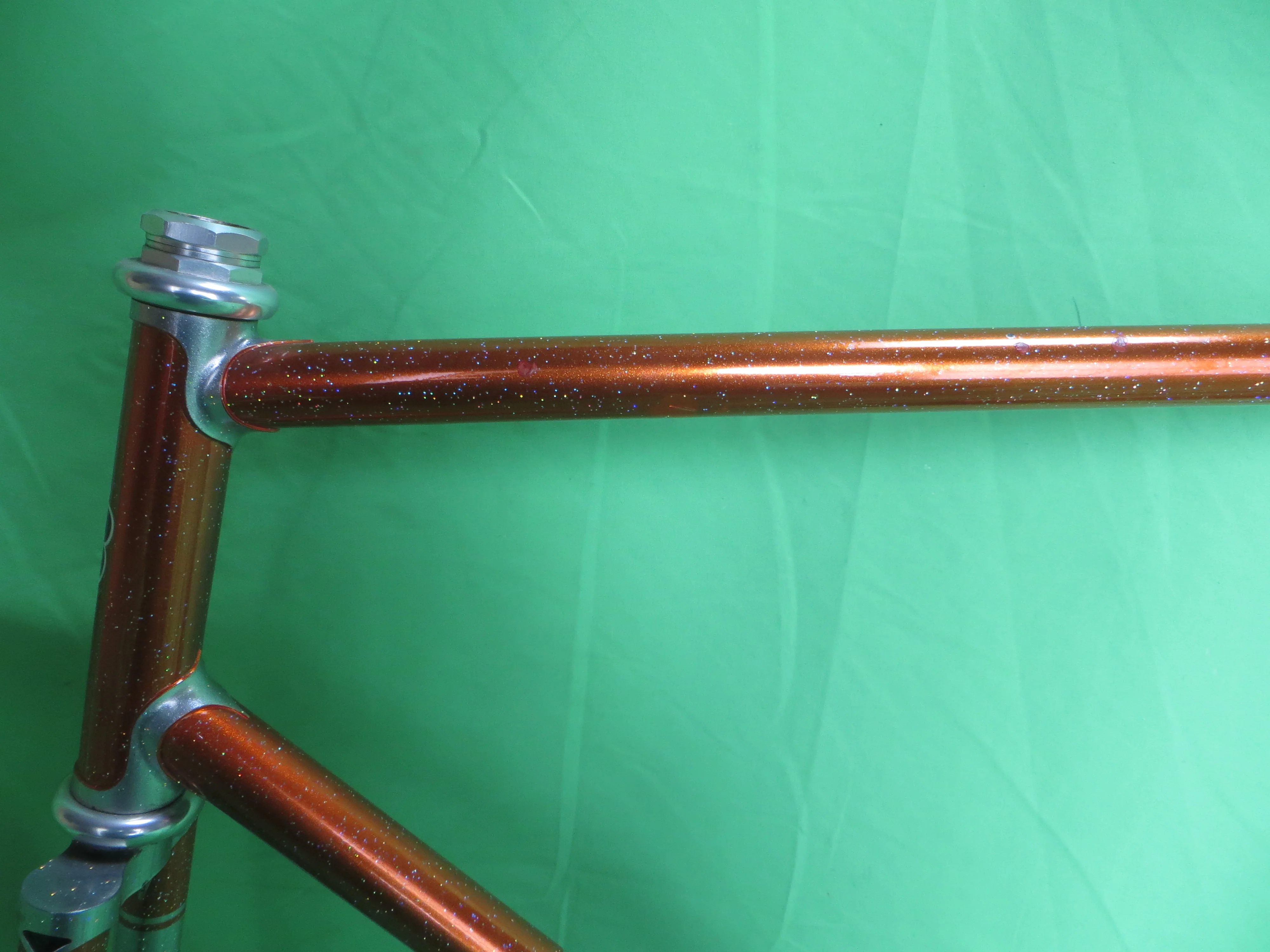 Bridgestone // Metallic Orange / Mach Silver with Rainbow Flake // 56.5cm - Image 4