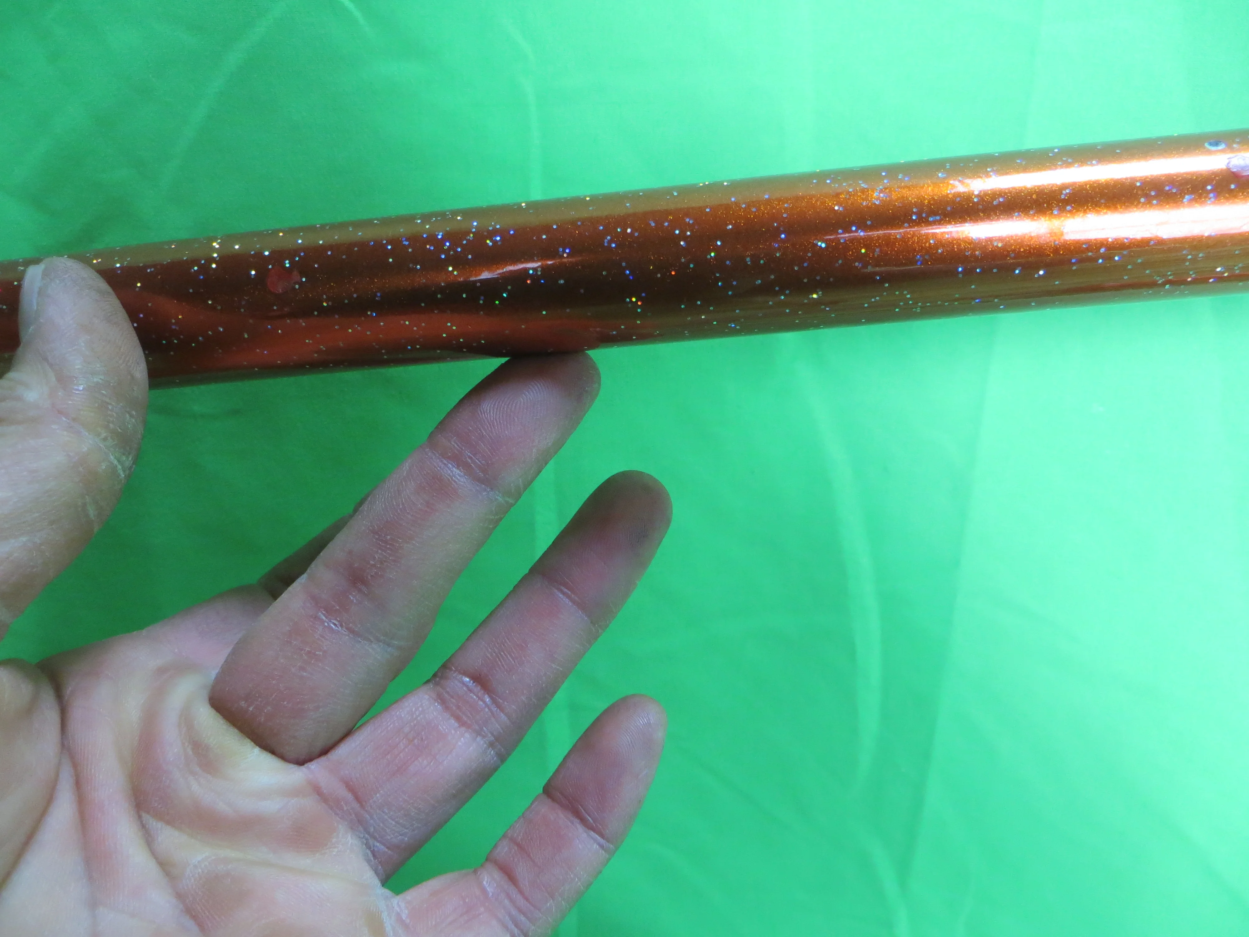 Bridgestone // Metallic Orange / Mach Silver with Rainbow Flake // 56.5cm - Image 5