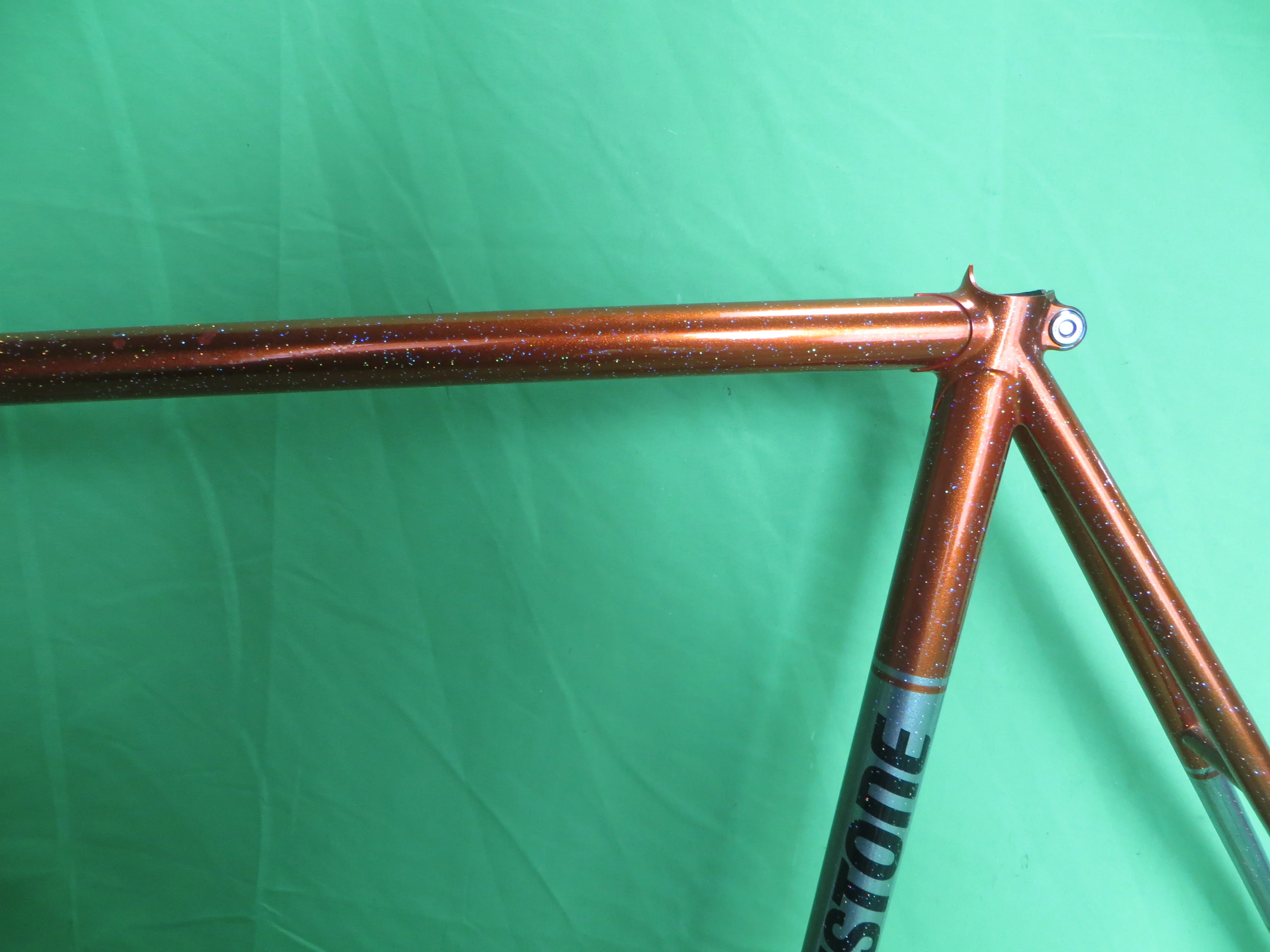 Bridgestone // Metallic Orange / Mach Silver with Rainbow Flake // 56.5cm - Image 6