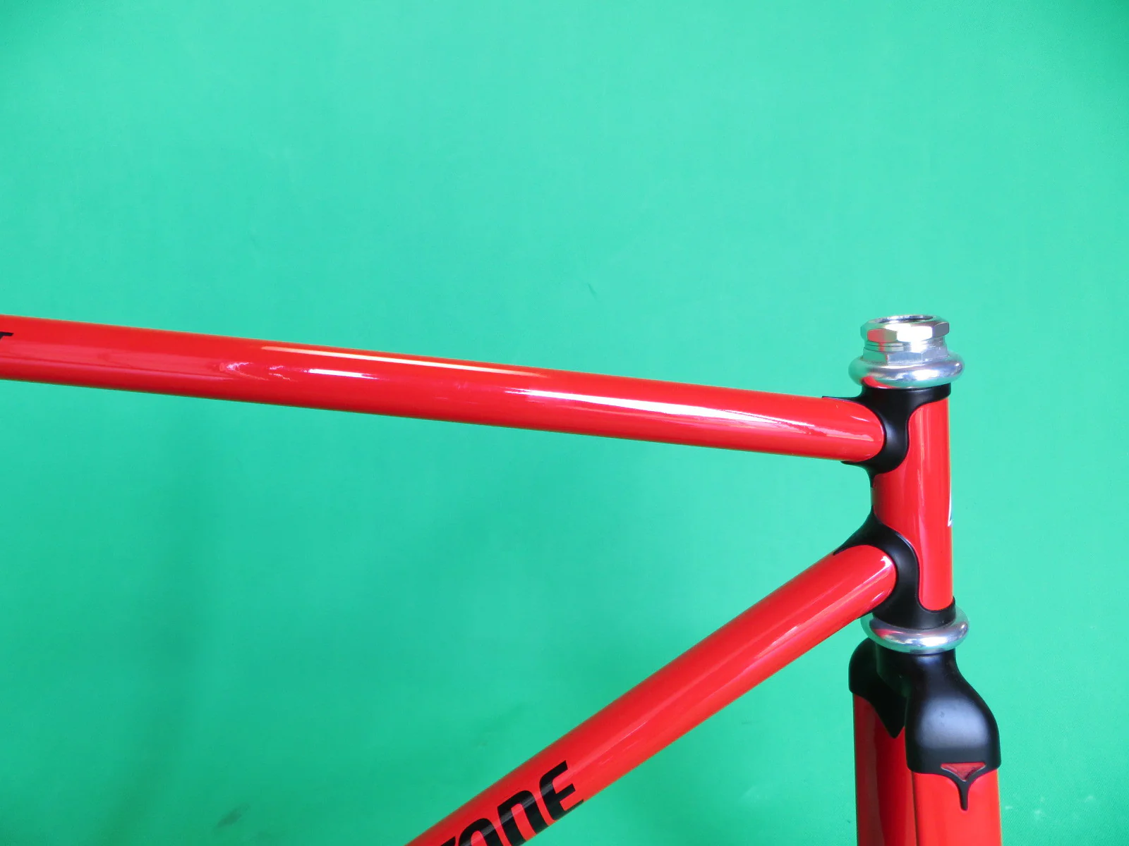 BRIDGESTONE // red w/matte black lugs // COLUMBUS MAX fork // Kasei 8630R // 49cm - Image 11