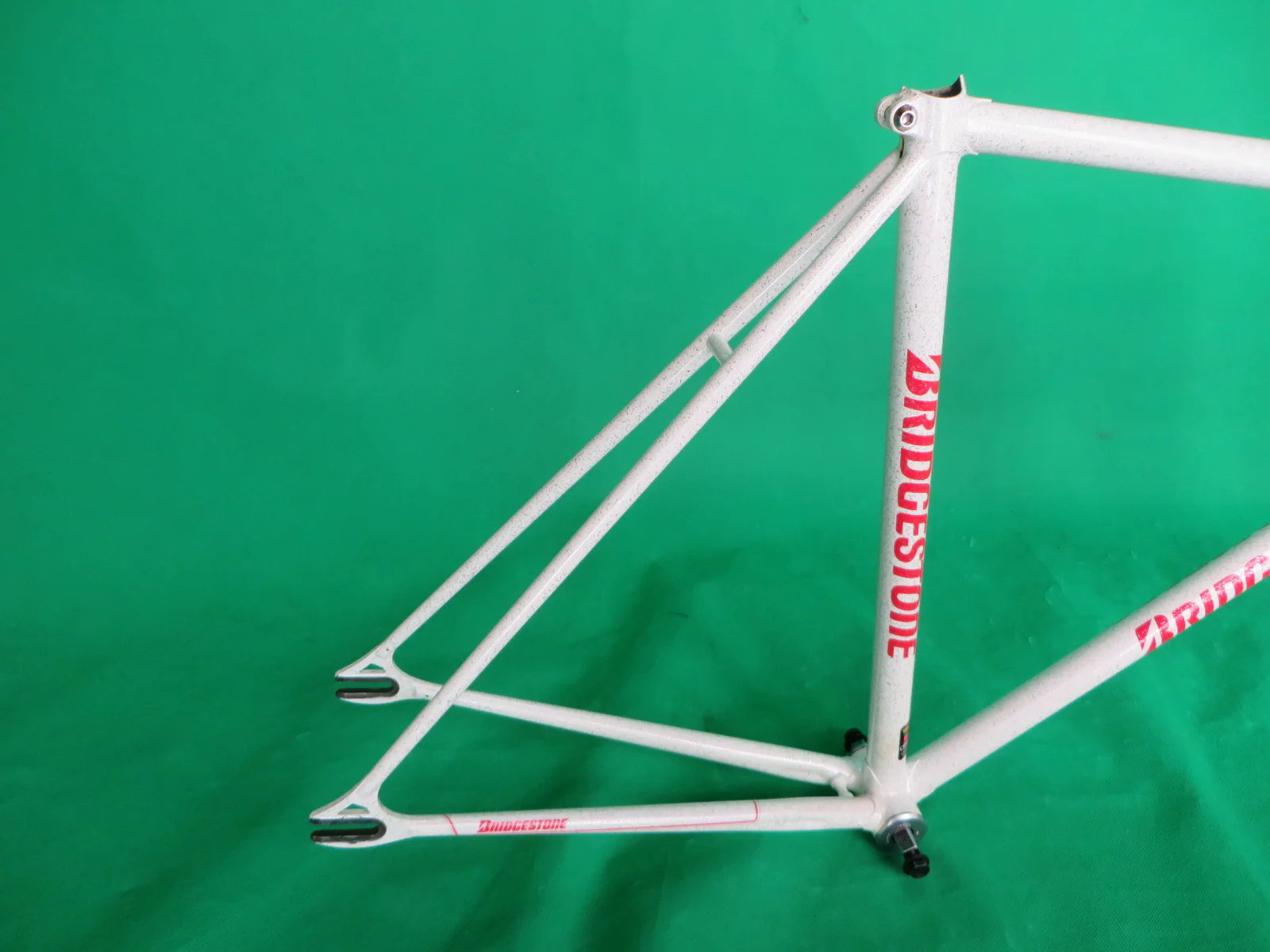 Bridgestone // White with Super Silver Flake // Columbus Max Fork // Reynolds 520 // 51.5cm - Image 15