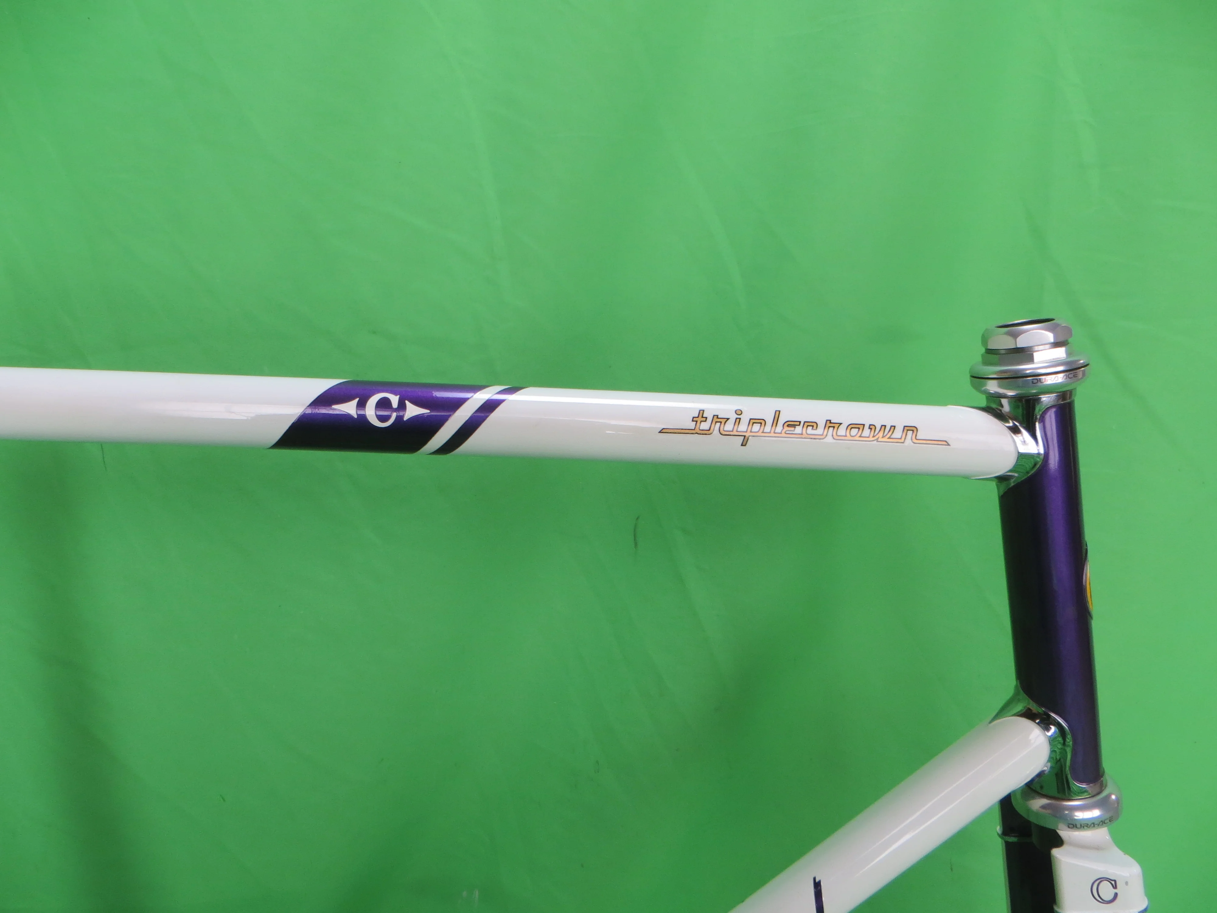 Cherubim Columbus Max Fork / Reynolds 853 //  / White / Candy Purple // 57.5cm - Image 10