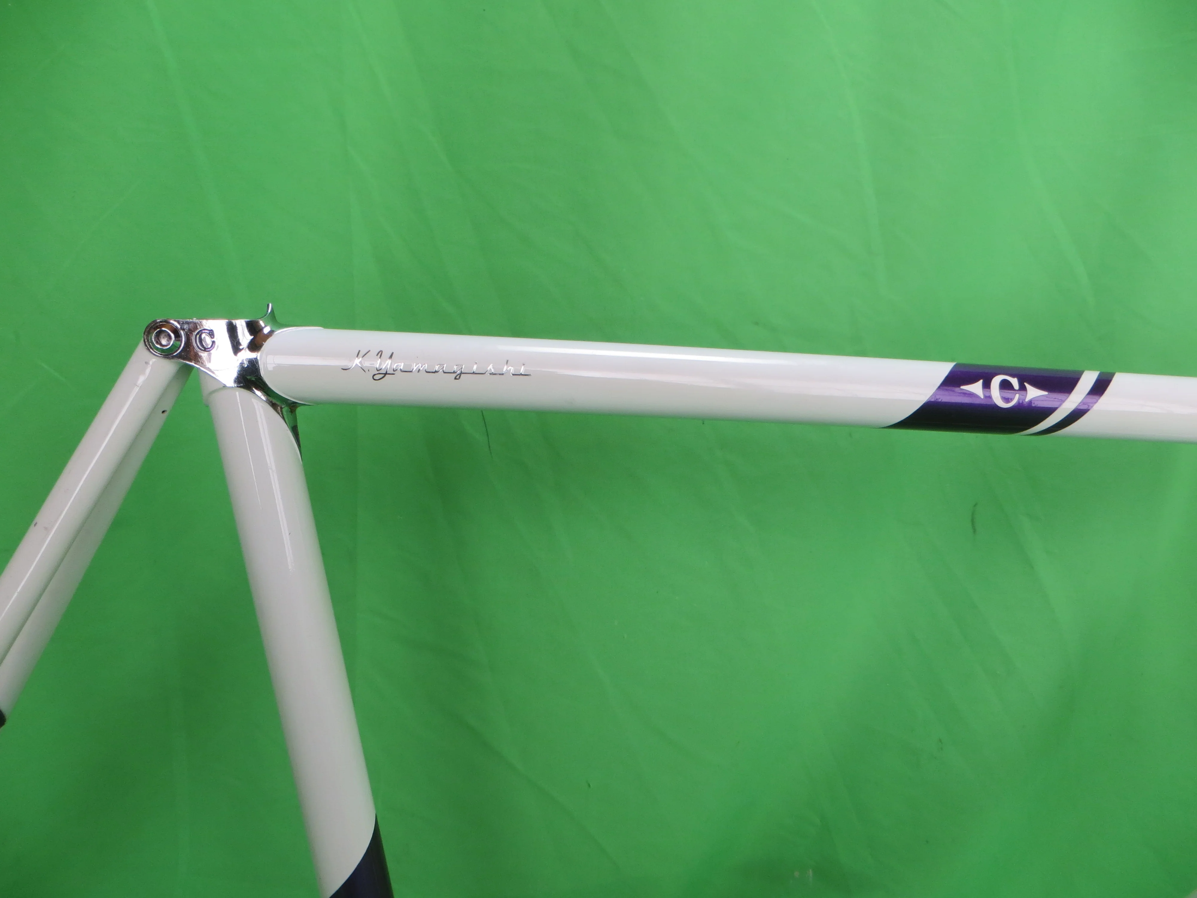Cherubim Columbus Max Fork / Reynolds 853 //  / White / Candy Purple // 57.5cm - Image 11