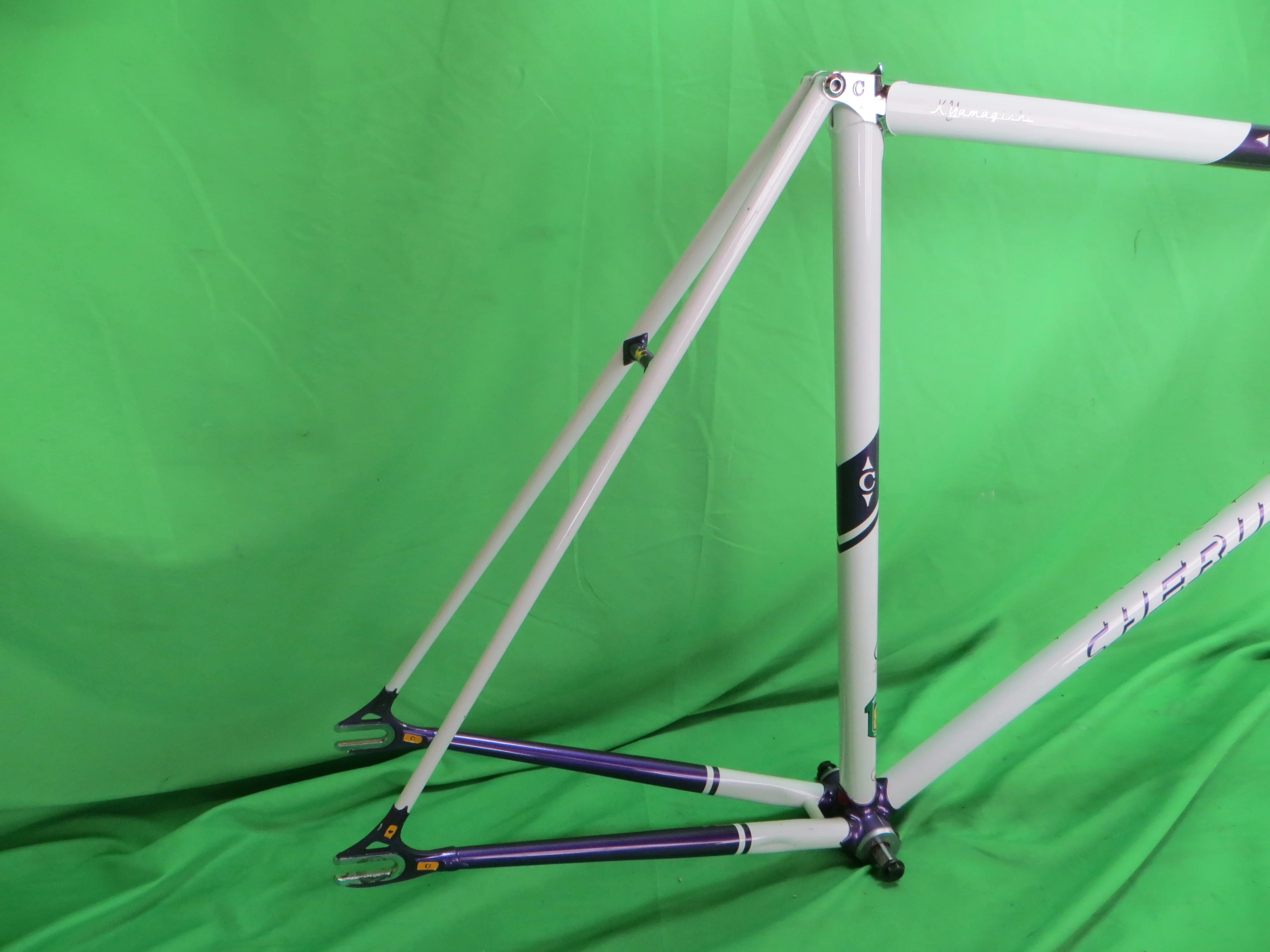 Cherubim Columbus Max Fork / Reynolds 853 //  / White / Candy Purple // 57.5cm - Image 14