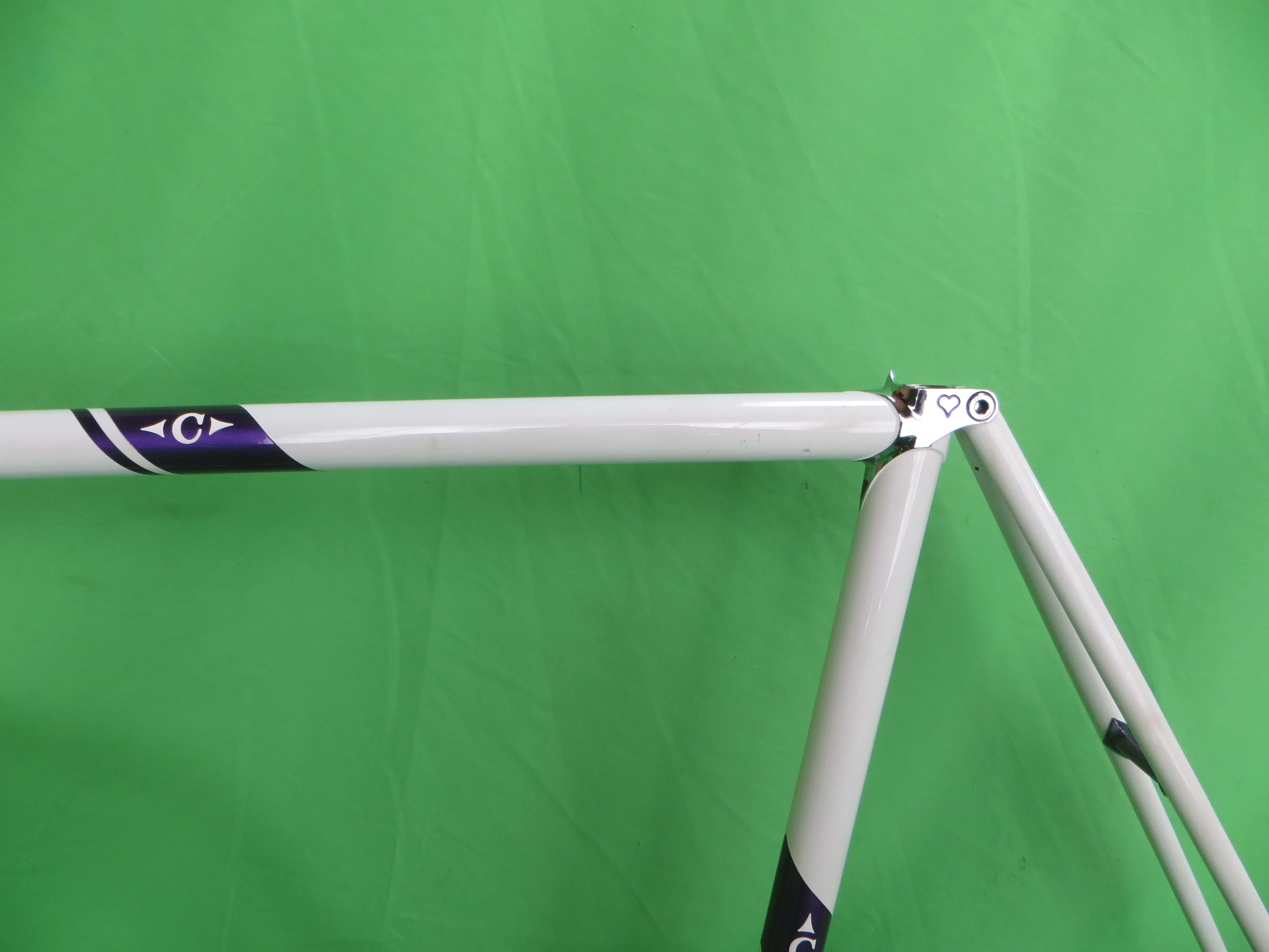 Cherubim Columbus Max Fork / Reynolds 853 //  / White / Candy Purple // 57.5cm - Image 4