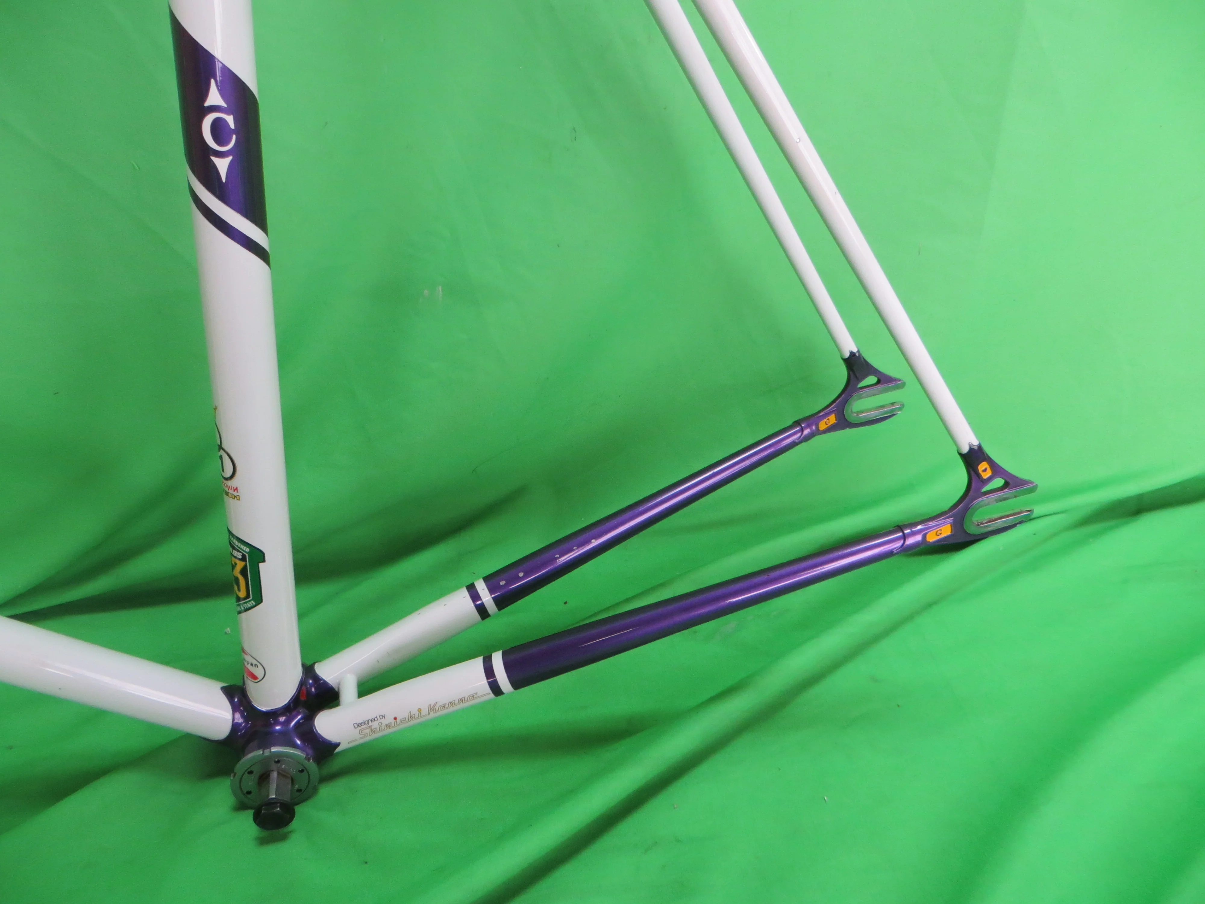 Cherubim Columbus Max Fork / Reynolds 853 //  / White / Candy Purple // 57.5cm - Image 6